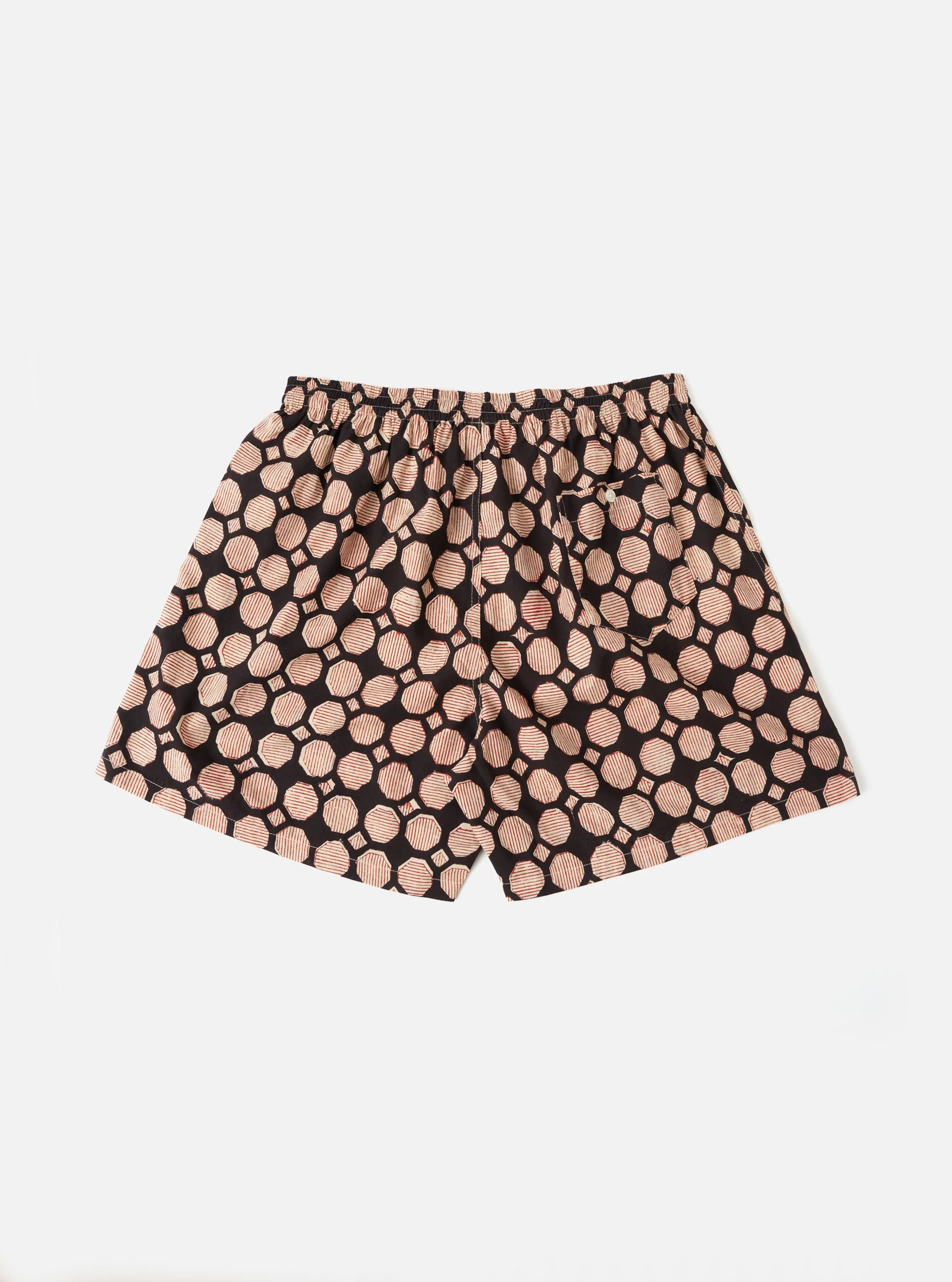 Black Hand Block Print Boxer Short - Image 3