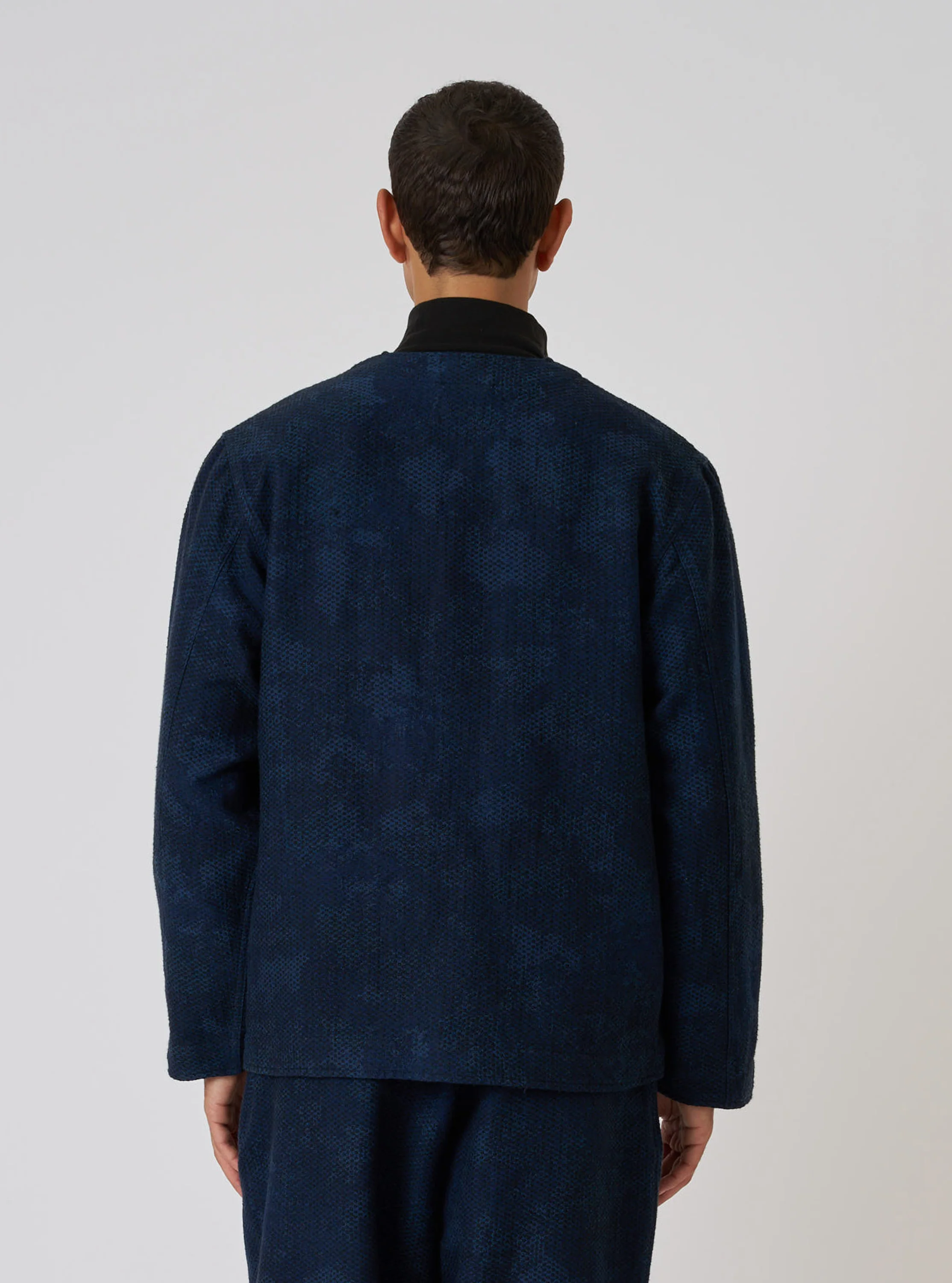 Black/Indigo Denim Camo Cabin Jacket - Image 3