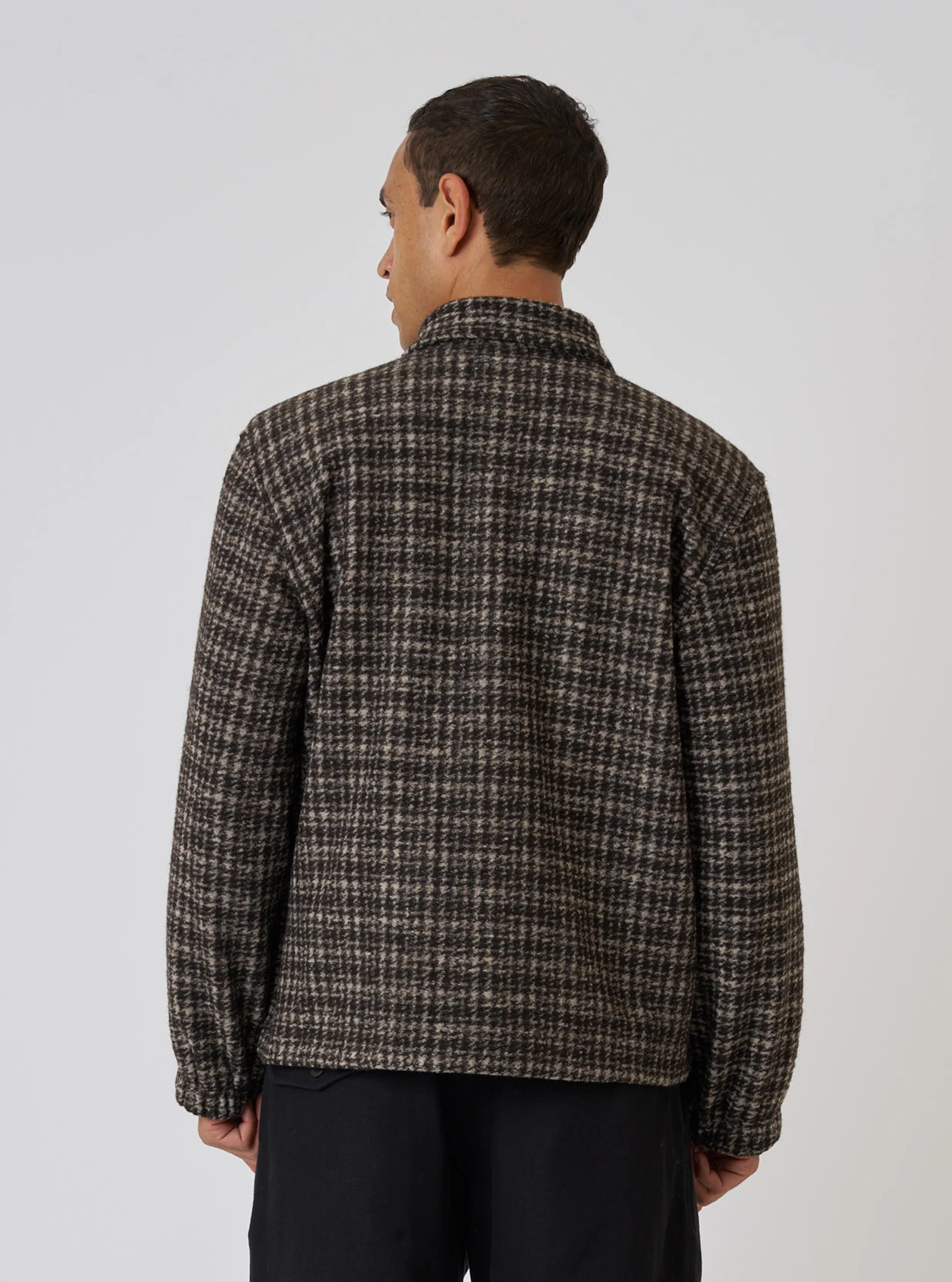 Brown Jacquard Knit Rams Jacket - Image 3
