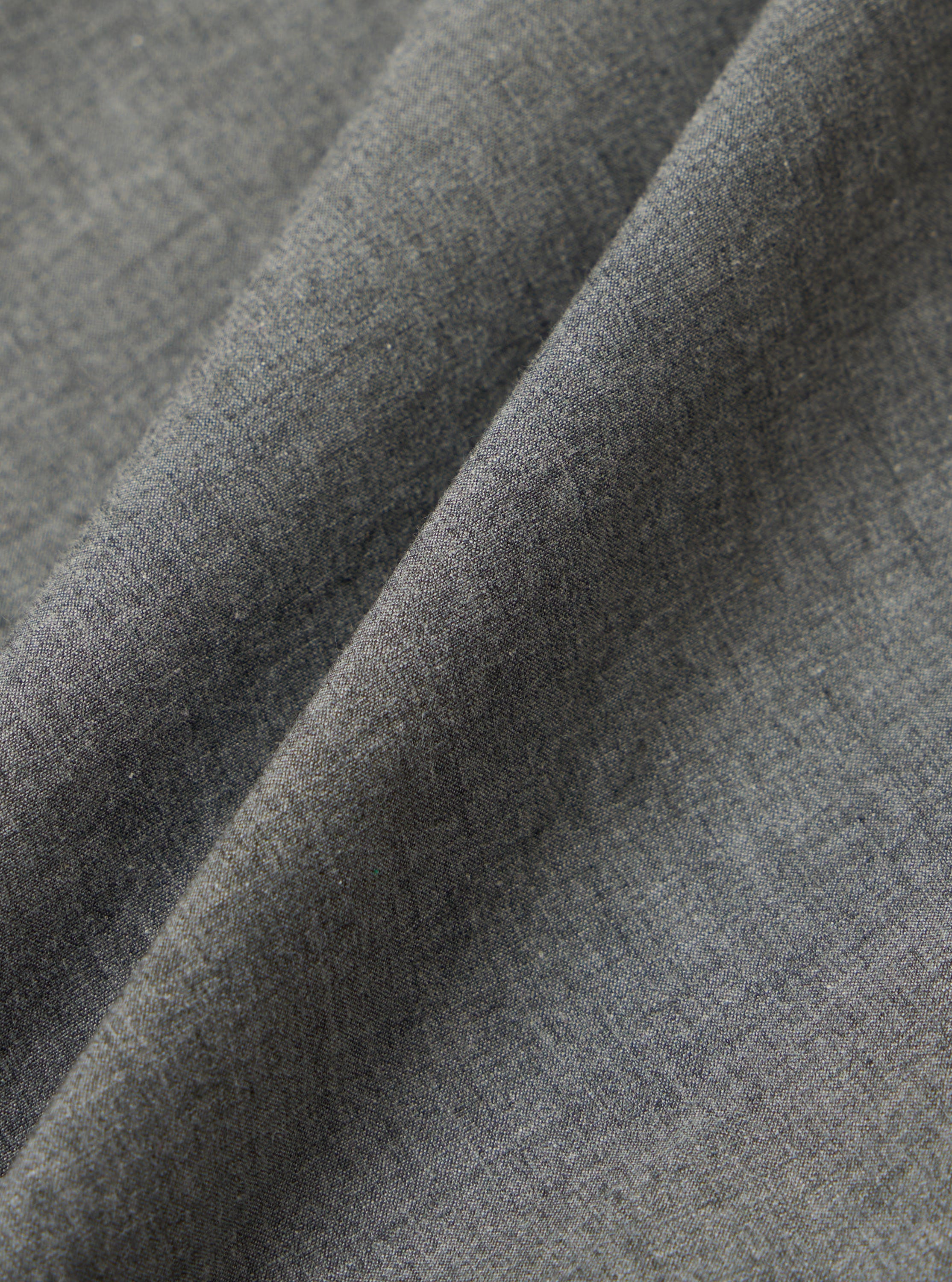 Charcoal Organic Chambray Lucky Shirt - Image 4