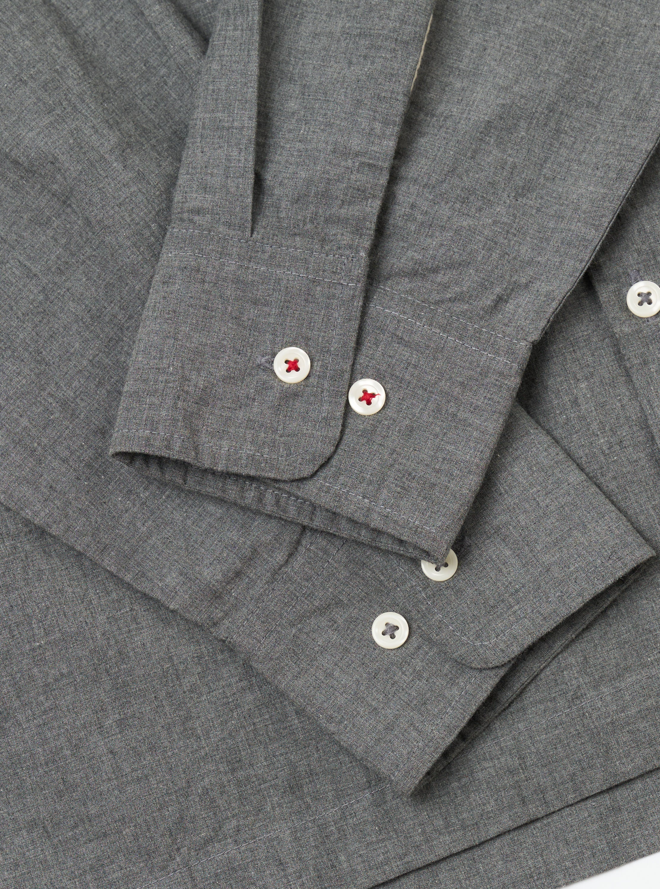 Charcoal Organic Chambray Lucky Shirt - Image 7