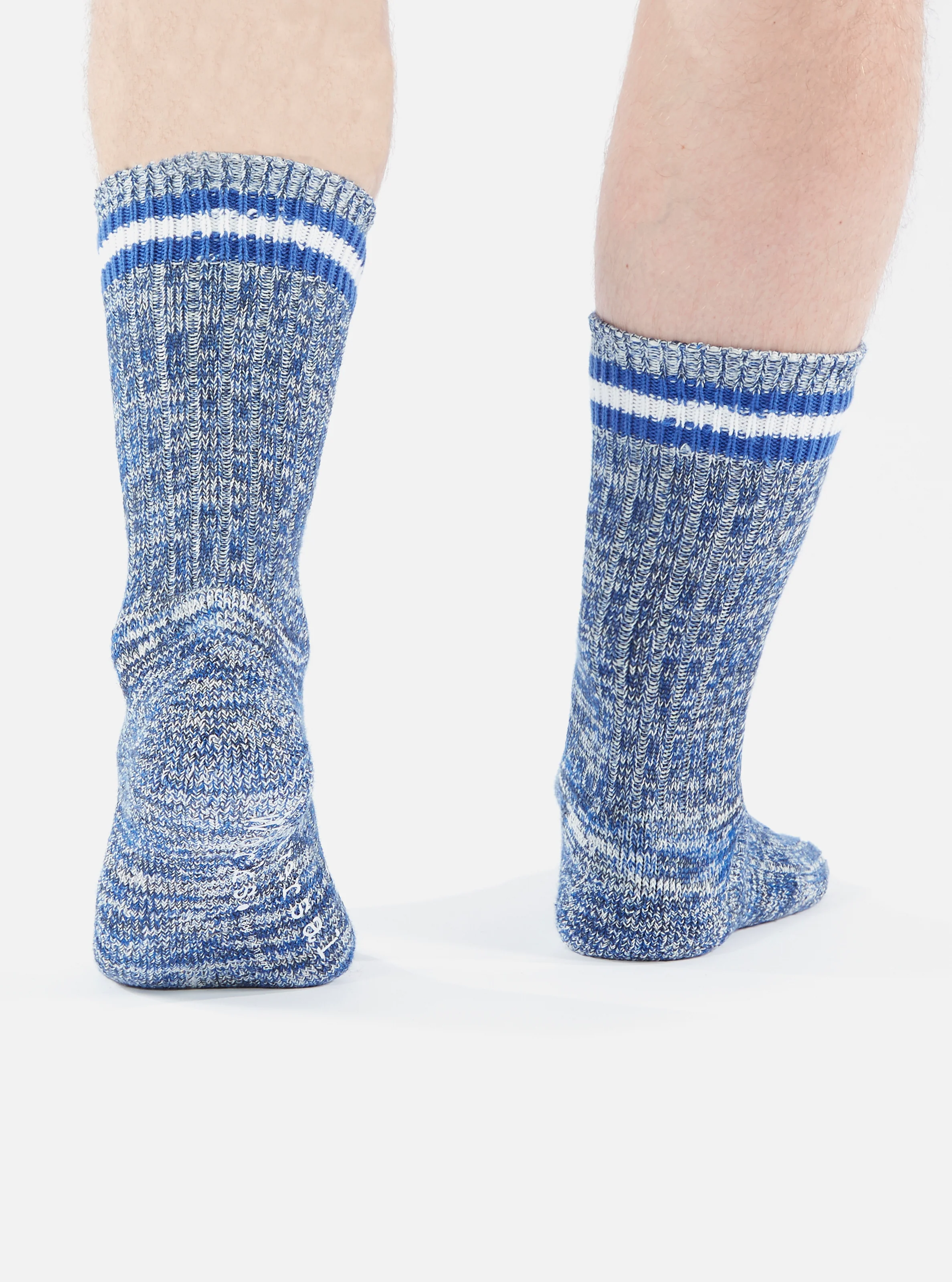 Navy Cotton Everyday Stripe Sock - Image 6