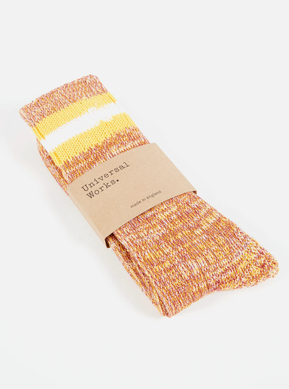 Yellow Cotton Everyday Stripe Sock - Image 7