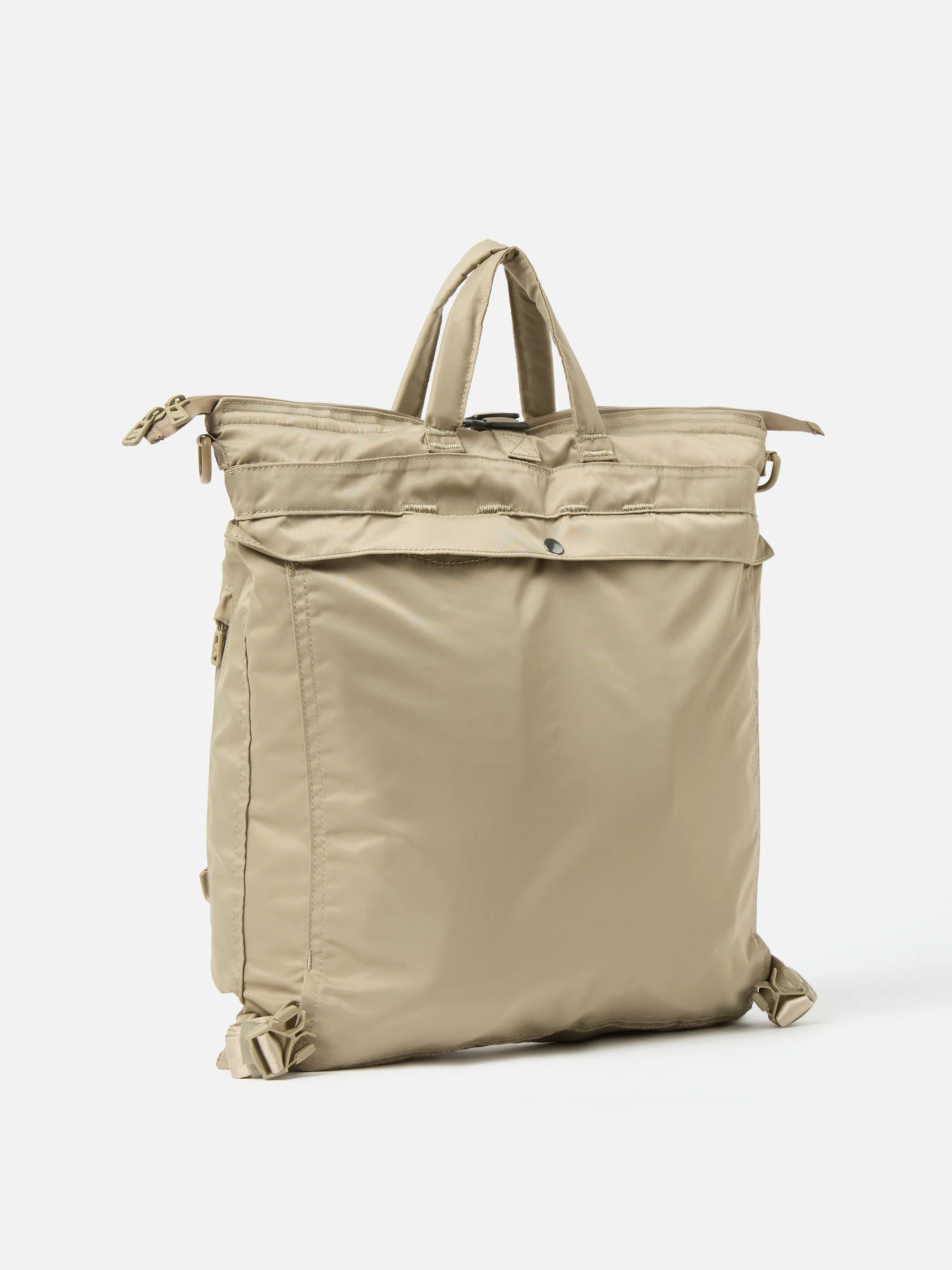 F/CE.® Sage Green Recycled Twill 3-Way Helmet Bag - Image 5