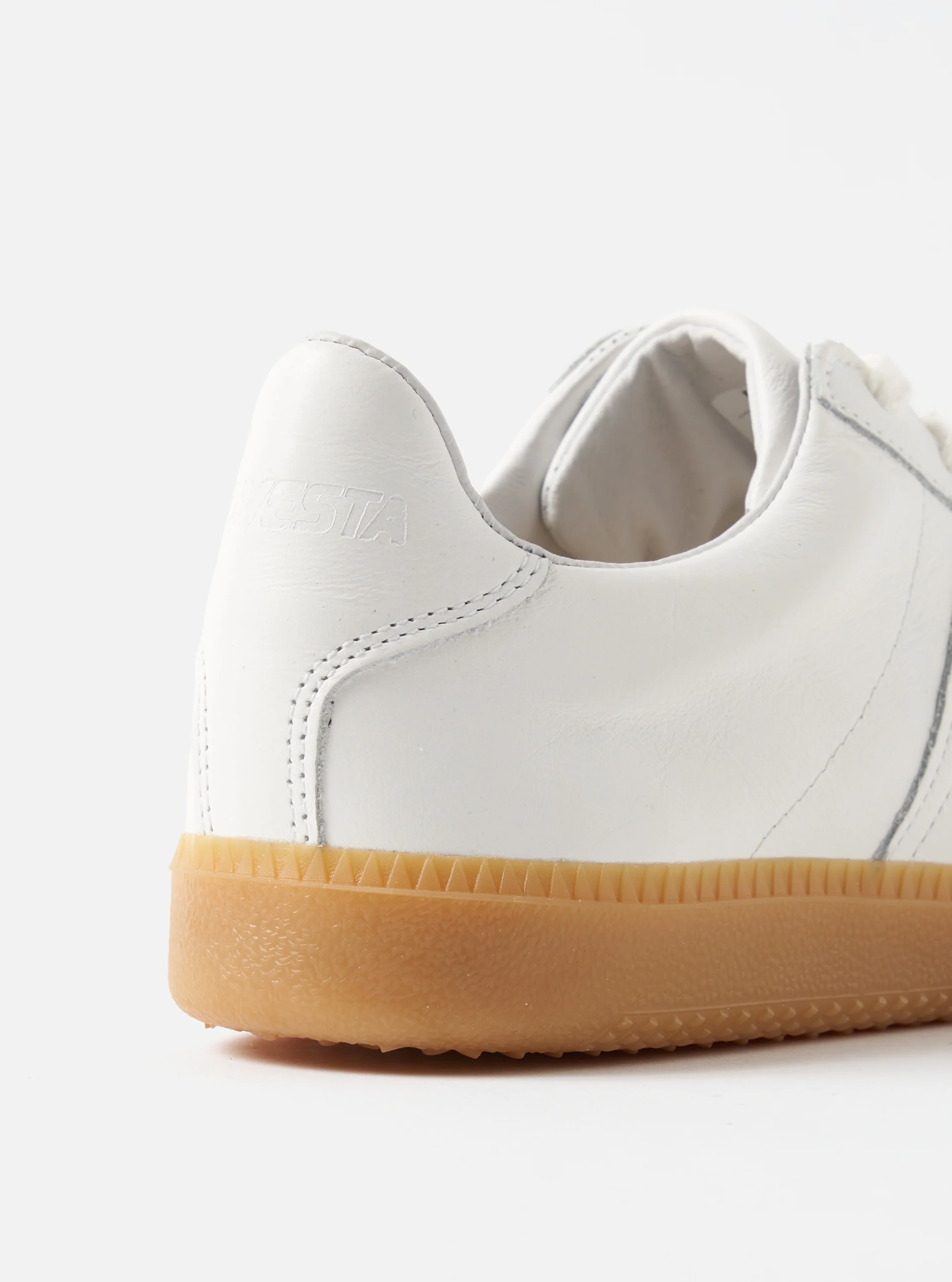 Novesta for Universal Works Off-White/White Leather German Army Trainer - Image 5