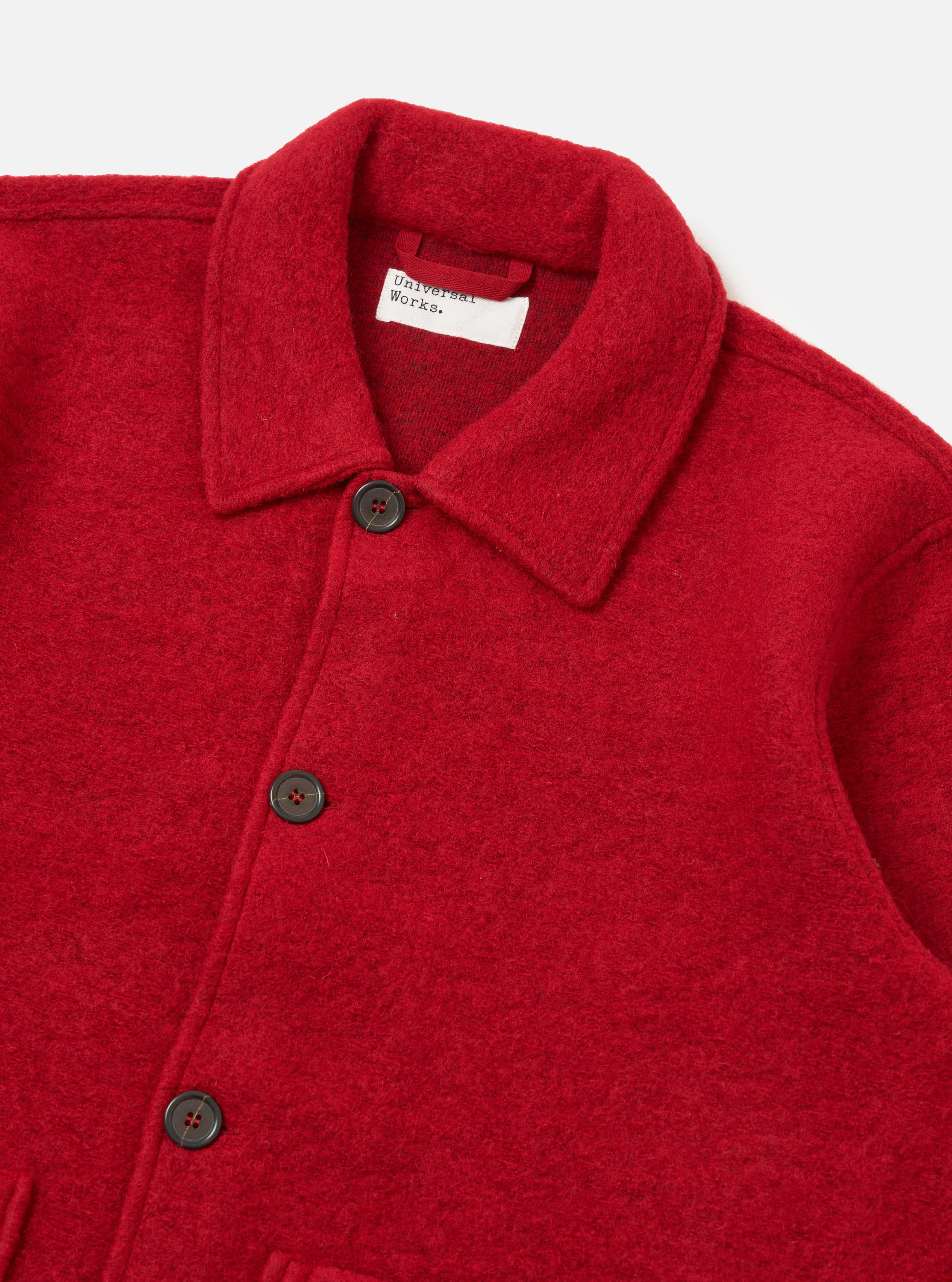 Red Wool Fleece Rams Jacket - Image 6