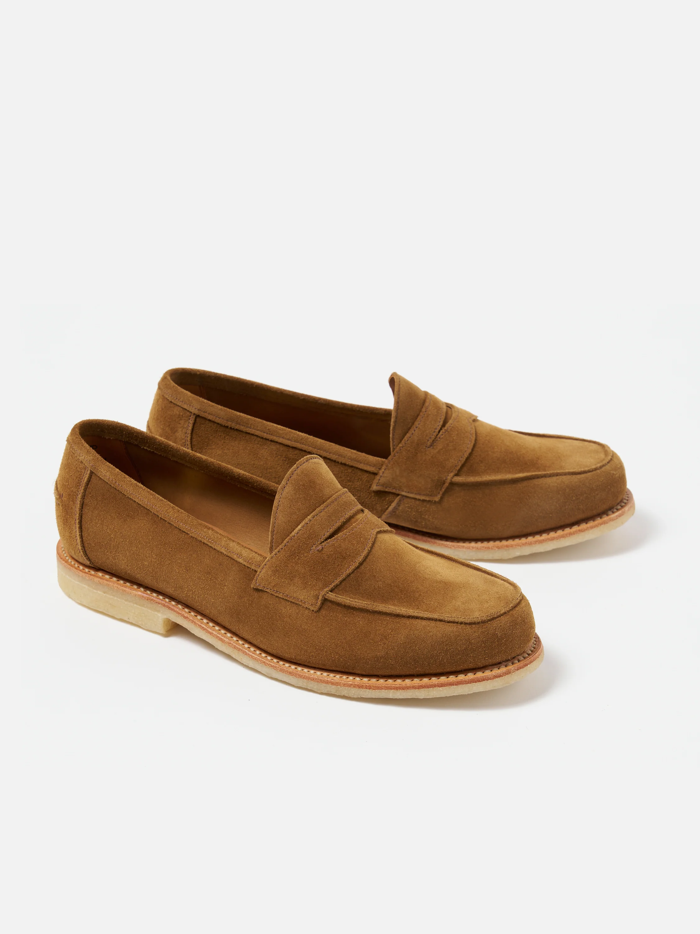 Sanders for Universal Works Tobacco Suede Edwin Loafer - Image 4