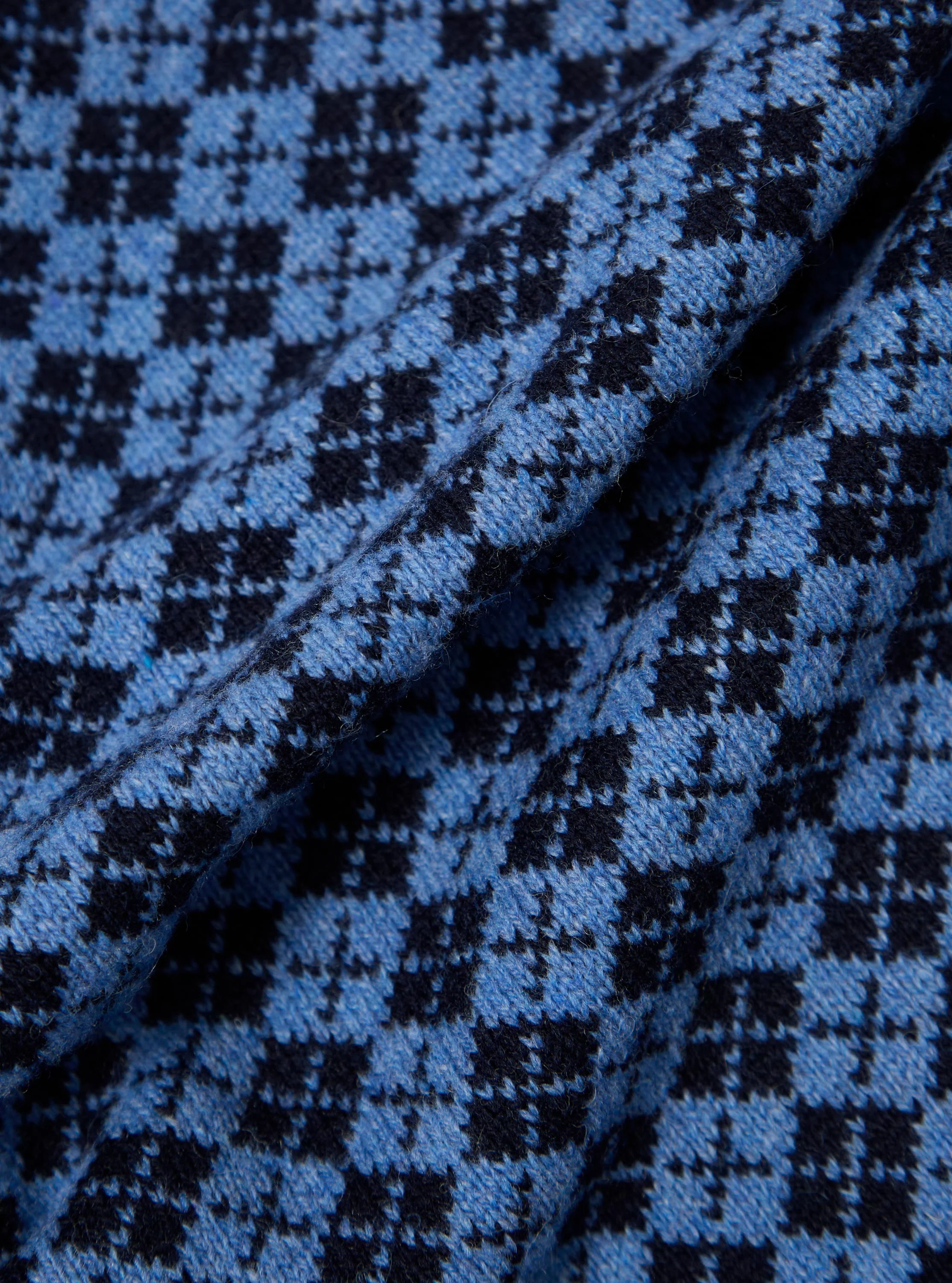 Pale Blue/Navy Plain Knit Argyll Allan Cardigan - Image 4
