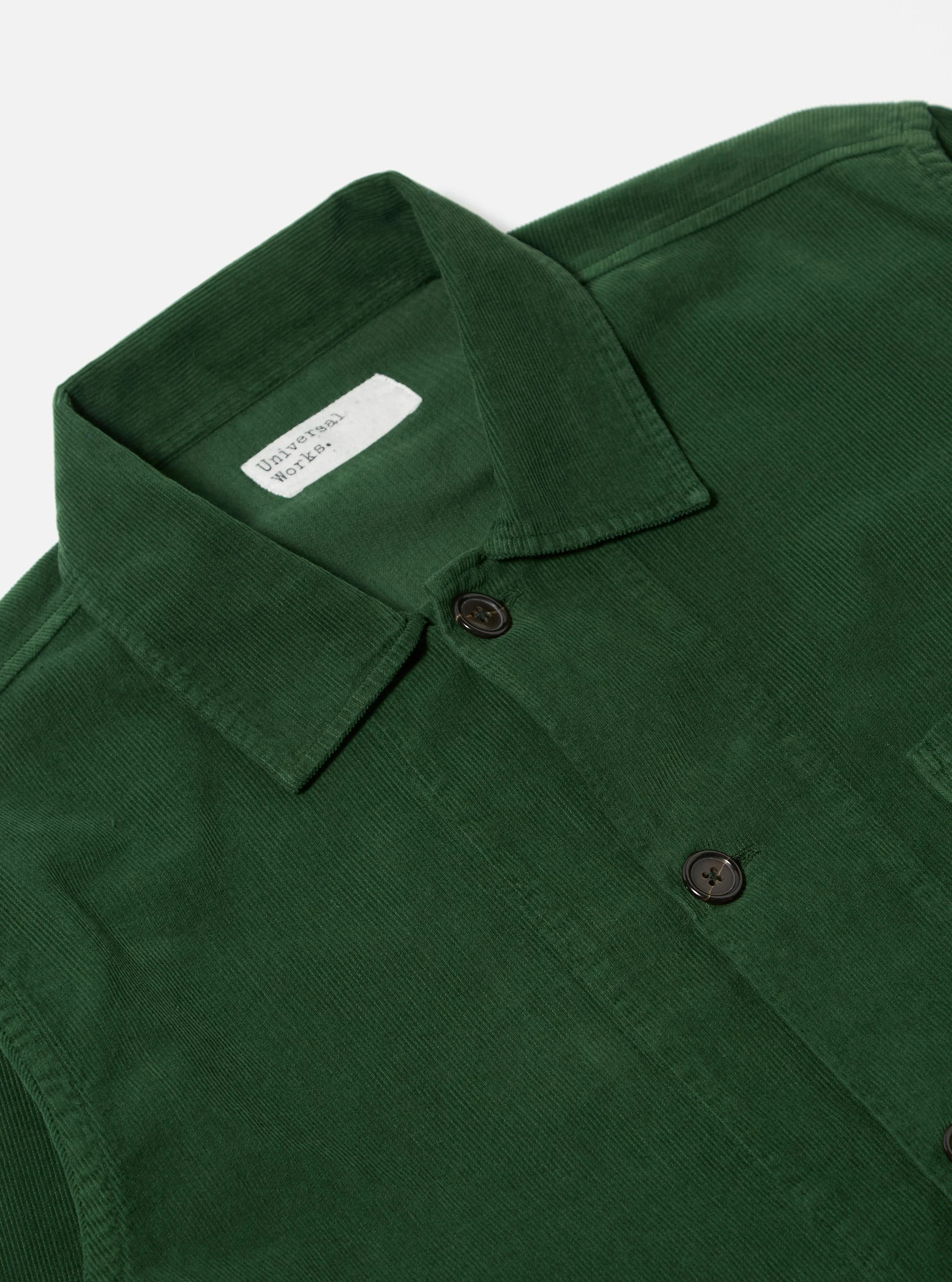 Green Fine Cord Bakers Overshirt - Image 6
