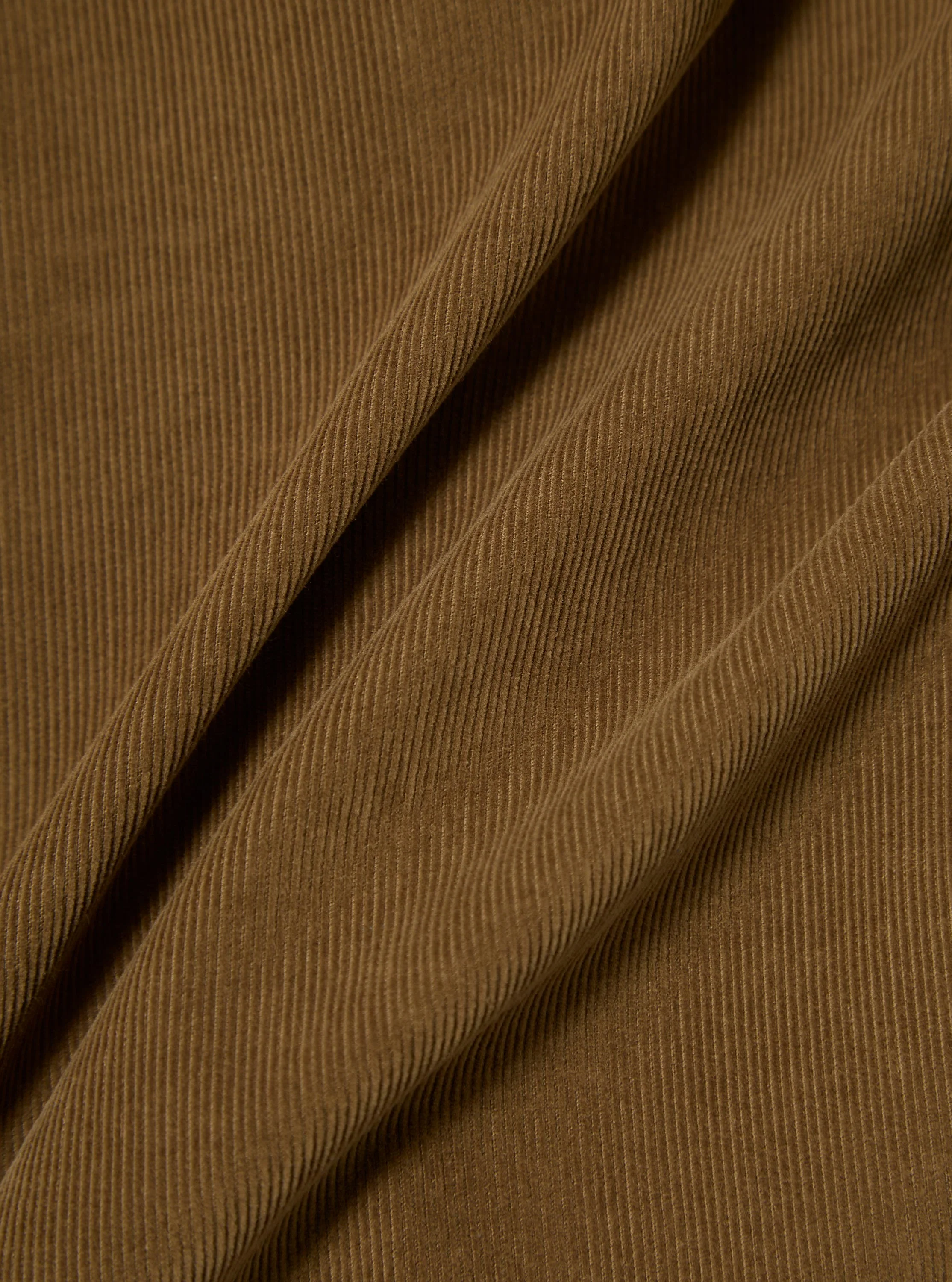 Khaki Fine Cord Bakers Overshirt - Image 3