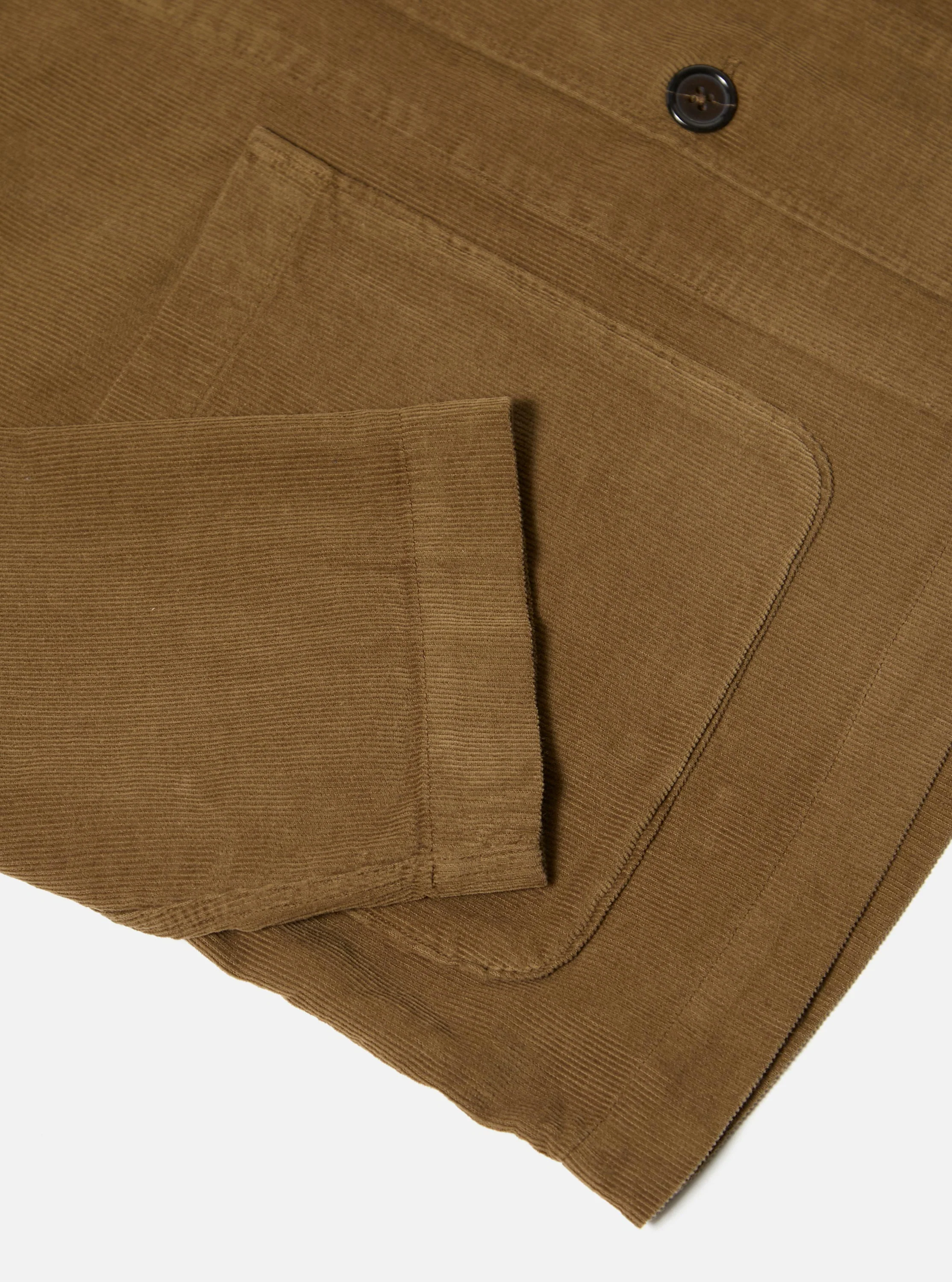 Khaki Fine Cord Bakers Overshirt - Image 8