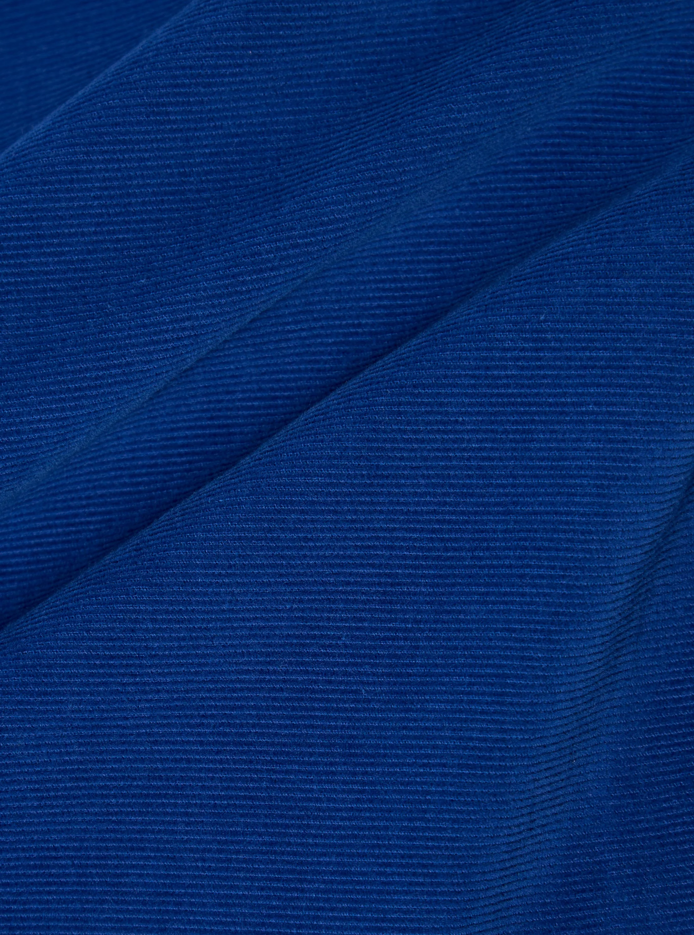 Work Blue Fine Cord Bakers Overshirt - Image 4