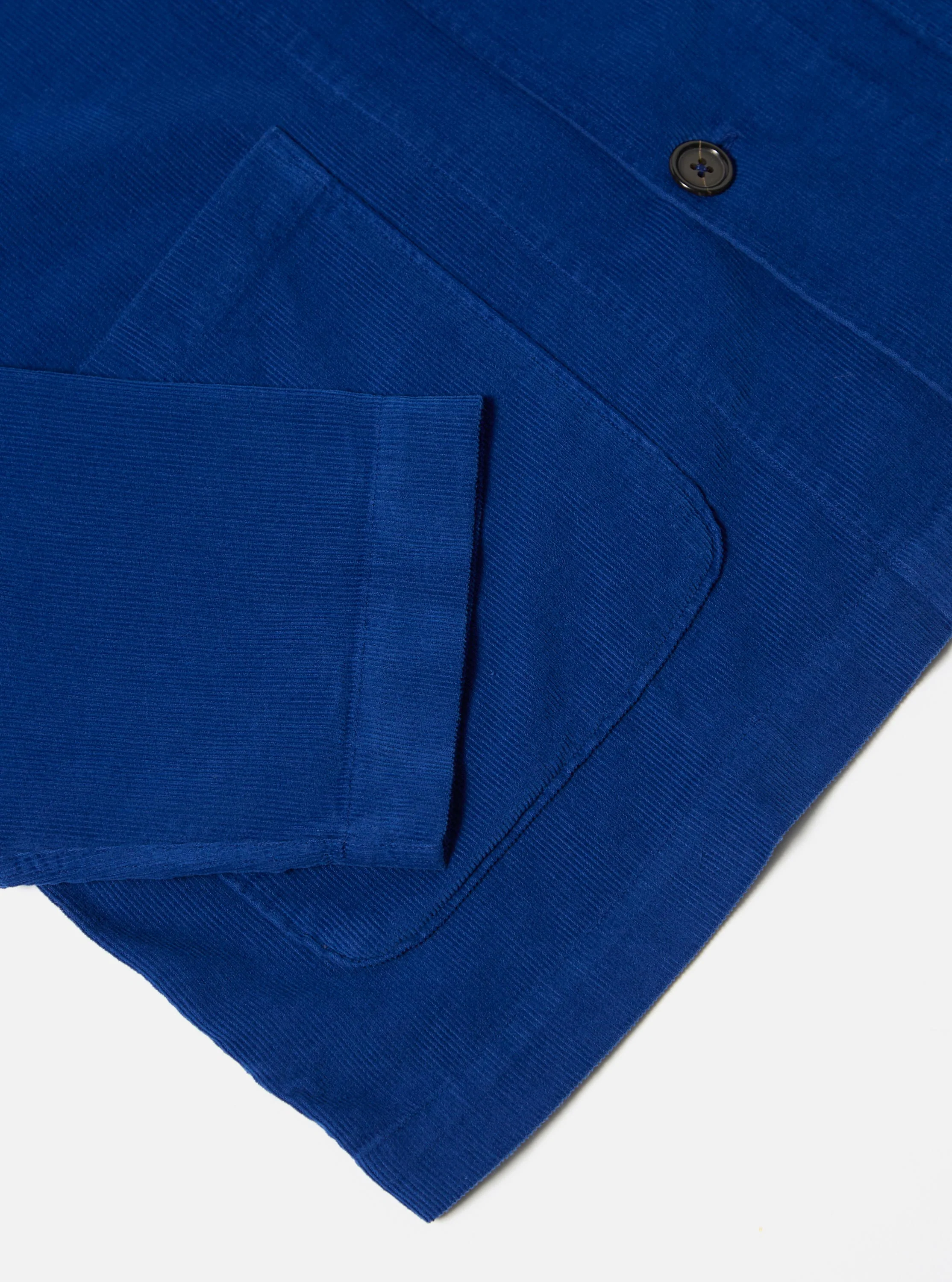 Work Blue Fine Cord Bakers Overshirt - Image 9