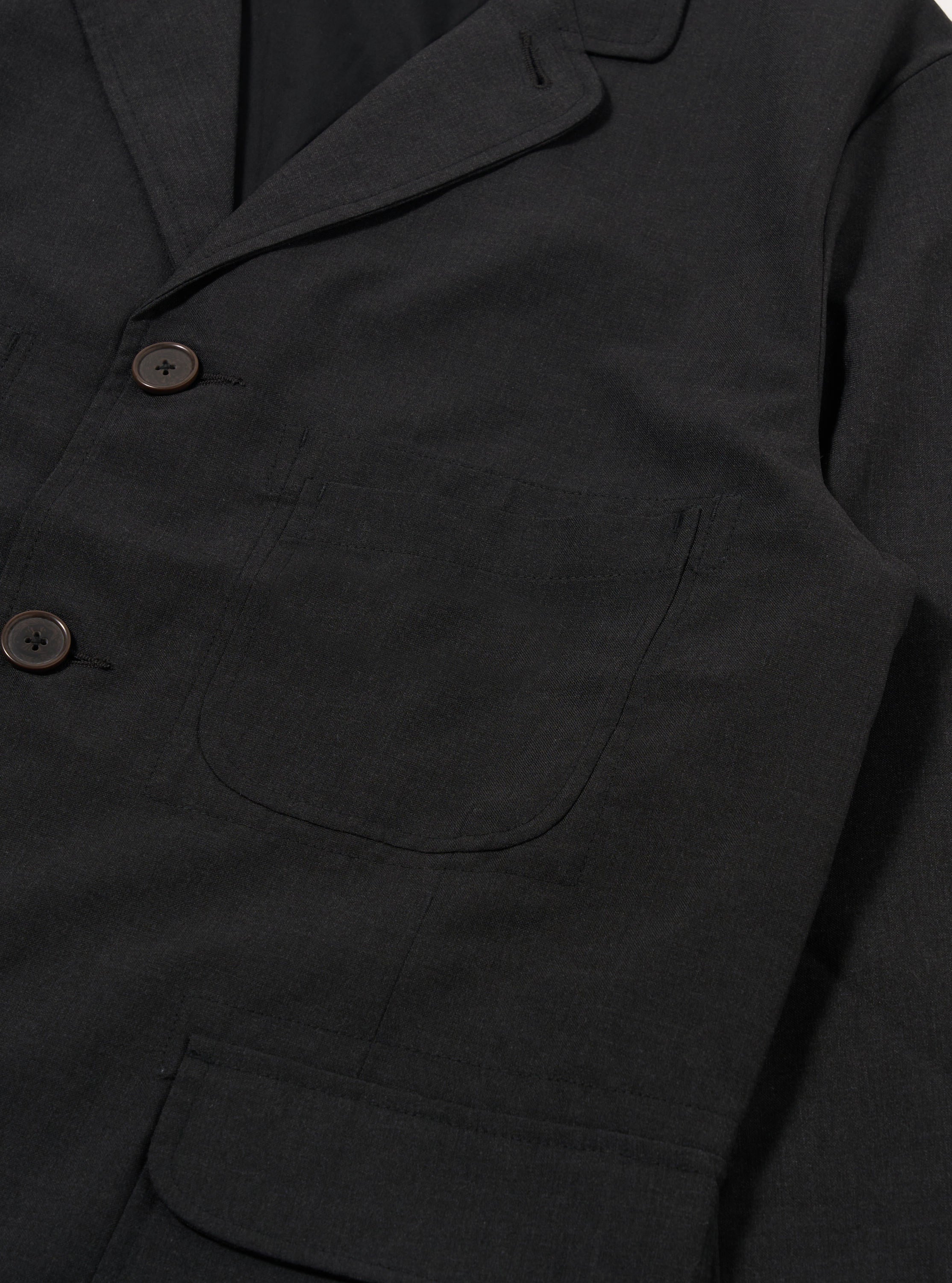 Charcoal Tropical Suiting Barra Jacket - Image 6