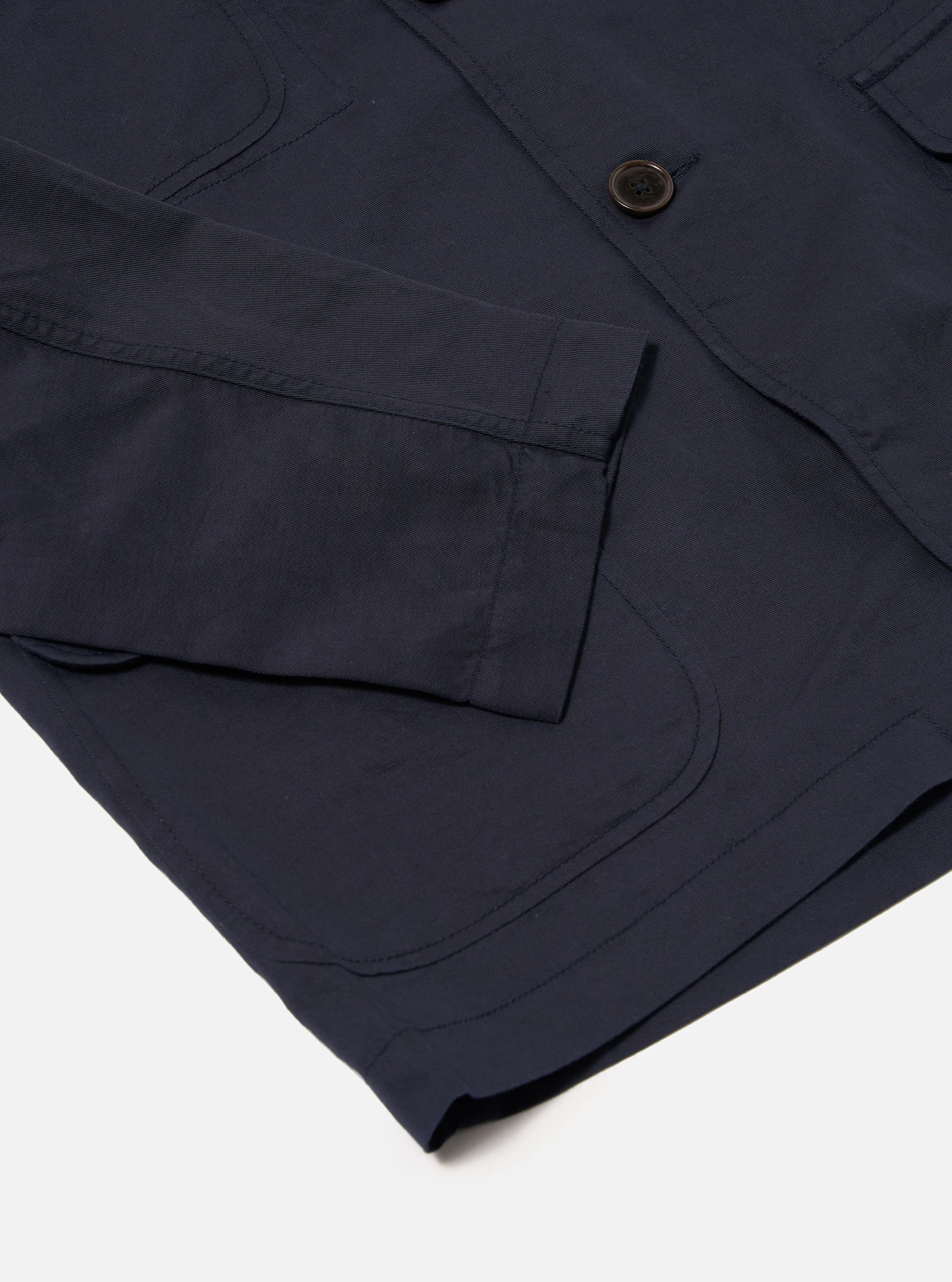 Navy Linen Cotton Barra Jacket - Image 7
