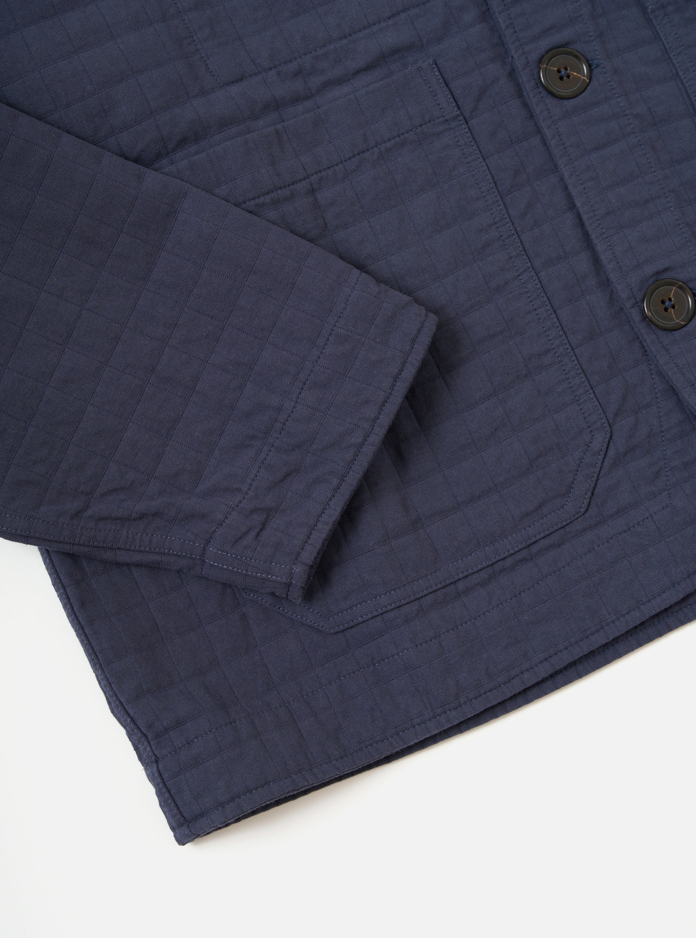 Navy Rahim Cotton Cabin Jacket - Image 9