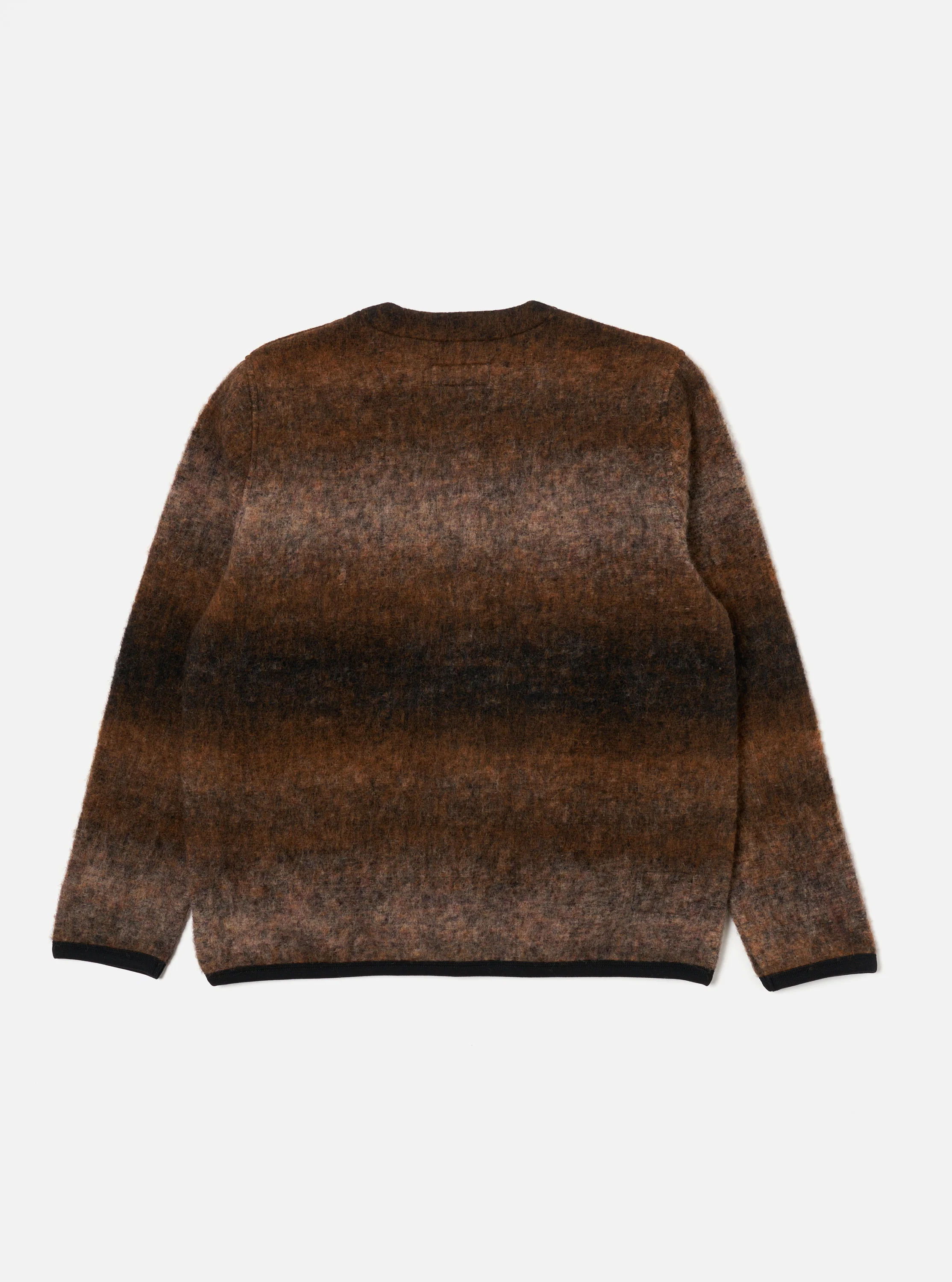 Brown Ombre Fleece Cardigan - Image 3