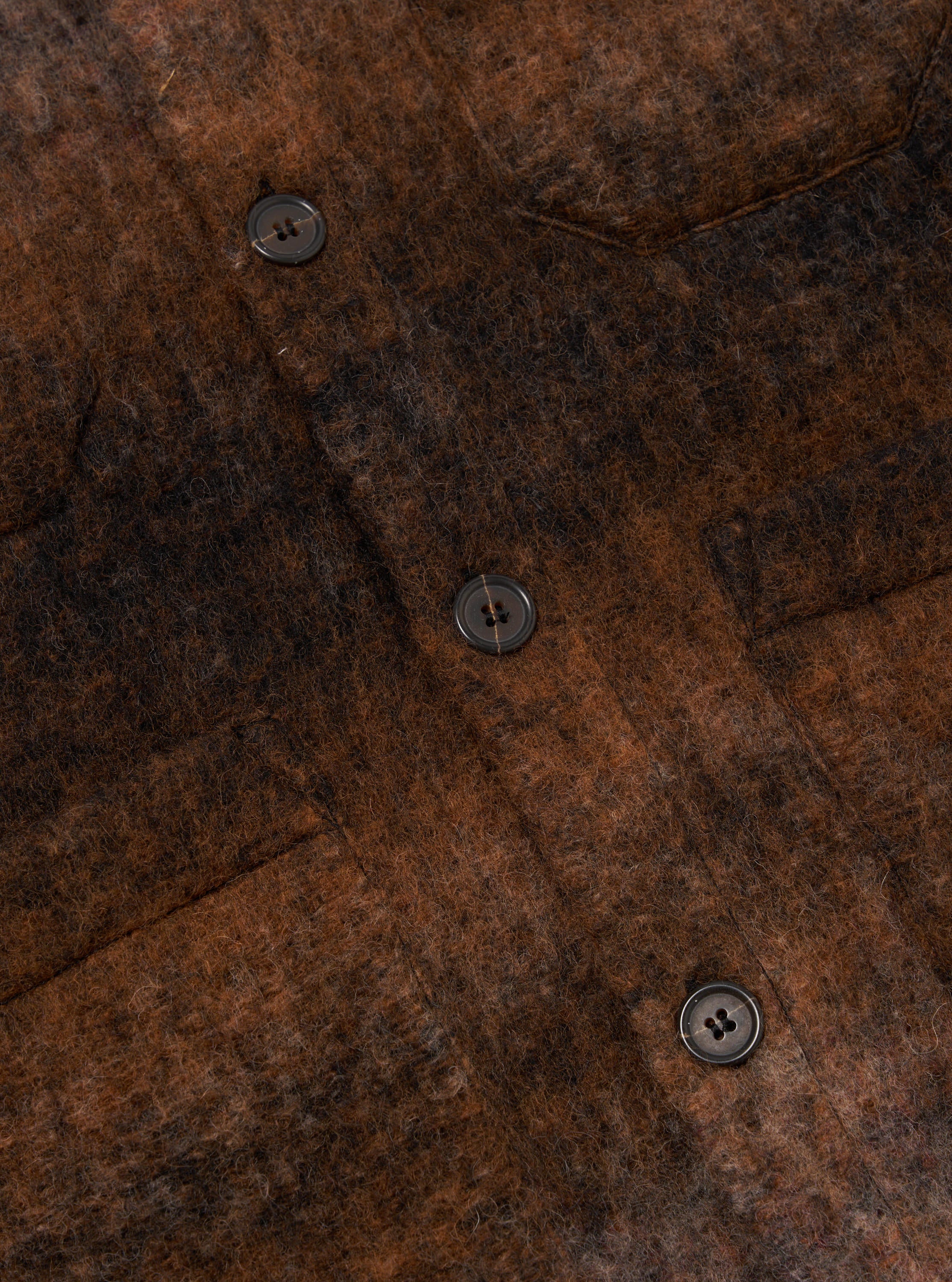 Brown Ombre Fleece Cardigan - Image 5