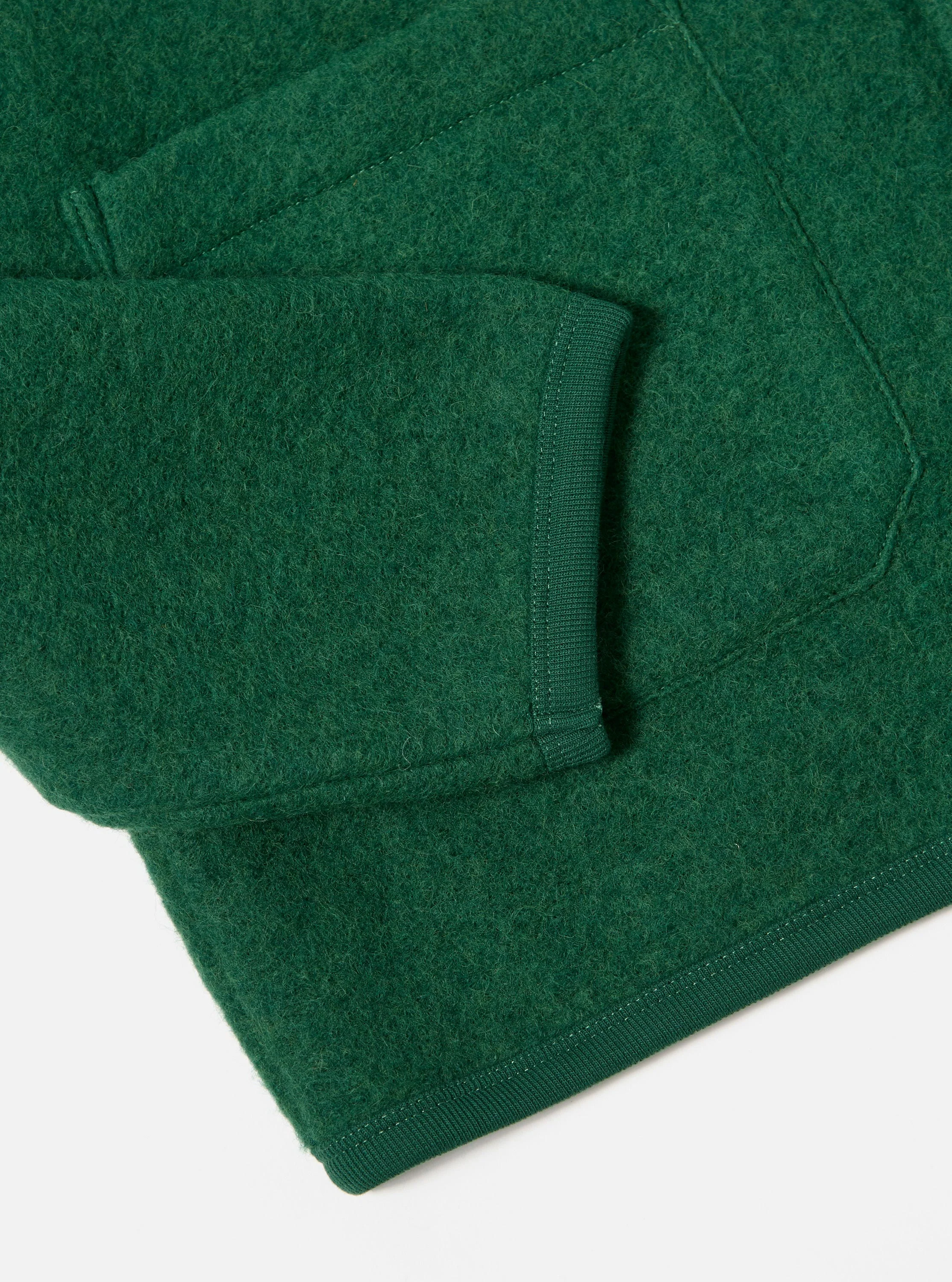 Green Wool Fleece Cardigan - Image 9