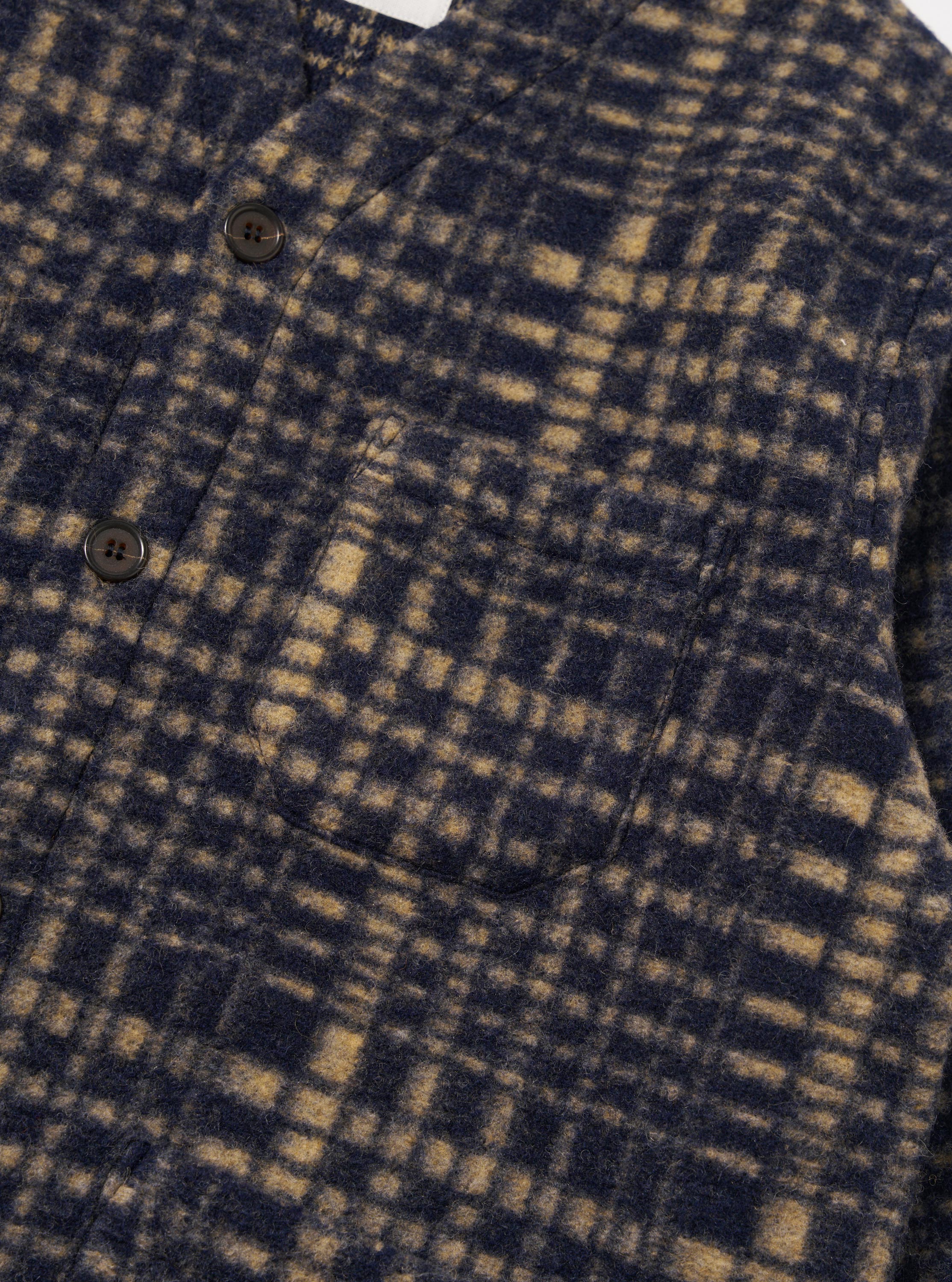 Navy Telepass Fleece Cardigan - Image 7