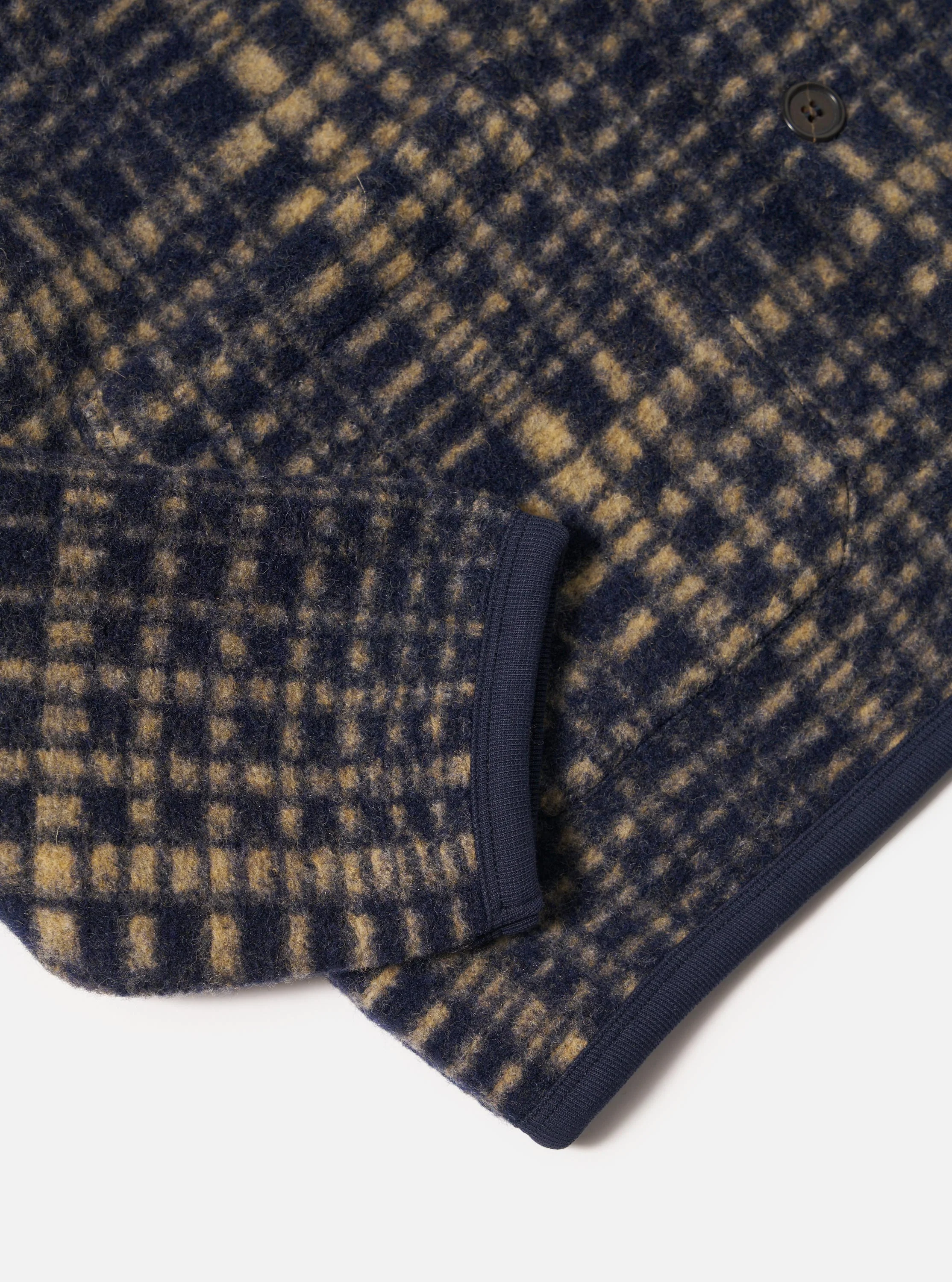 Navy Telepass Fleece Cardigan - Image 9