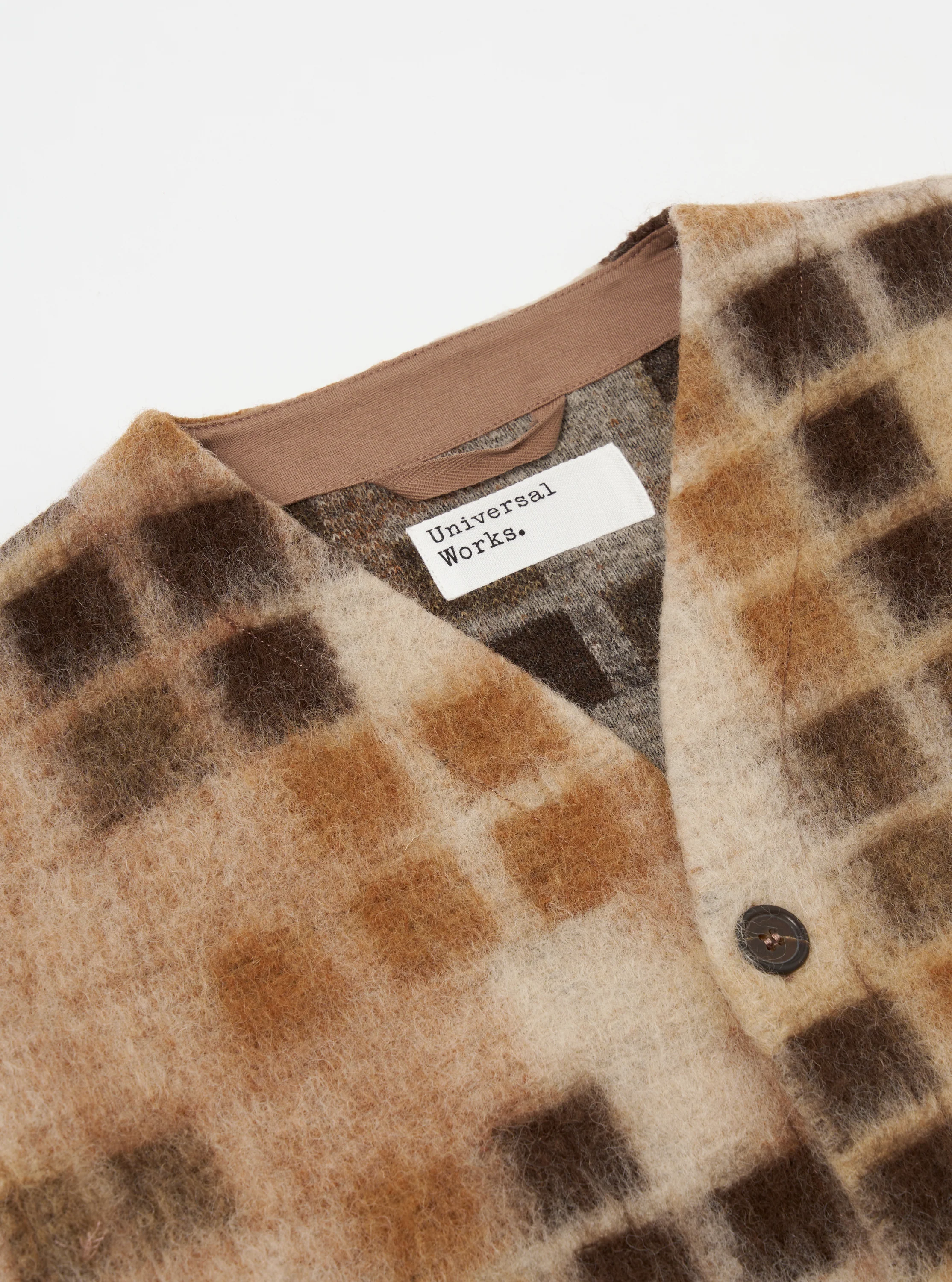 Sand Mosaic Fleece Cardigan - Image 4