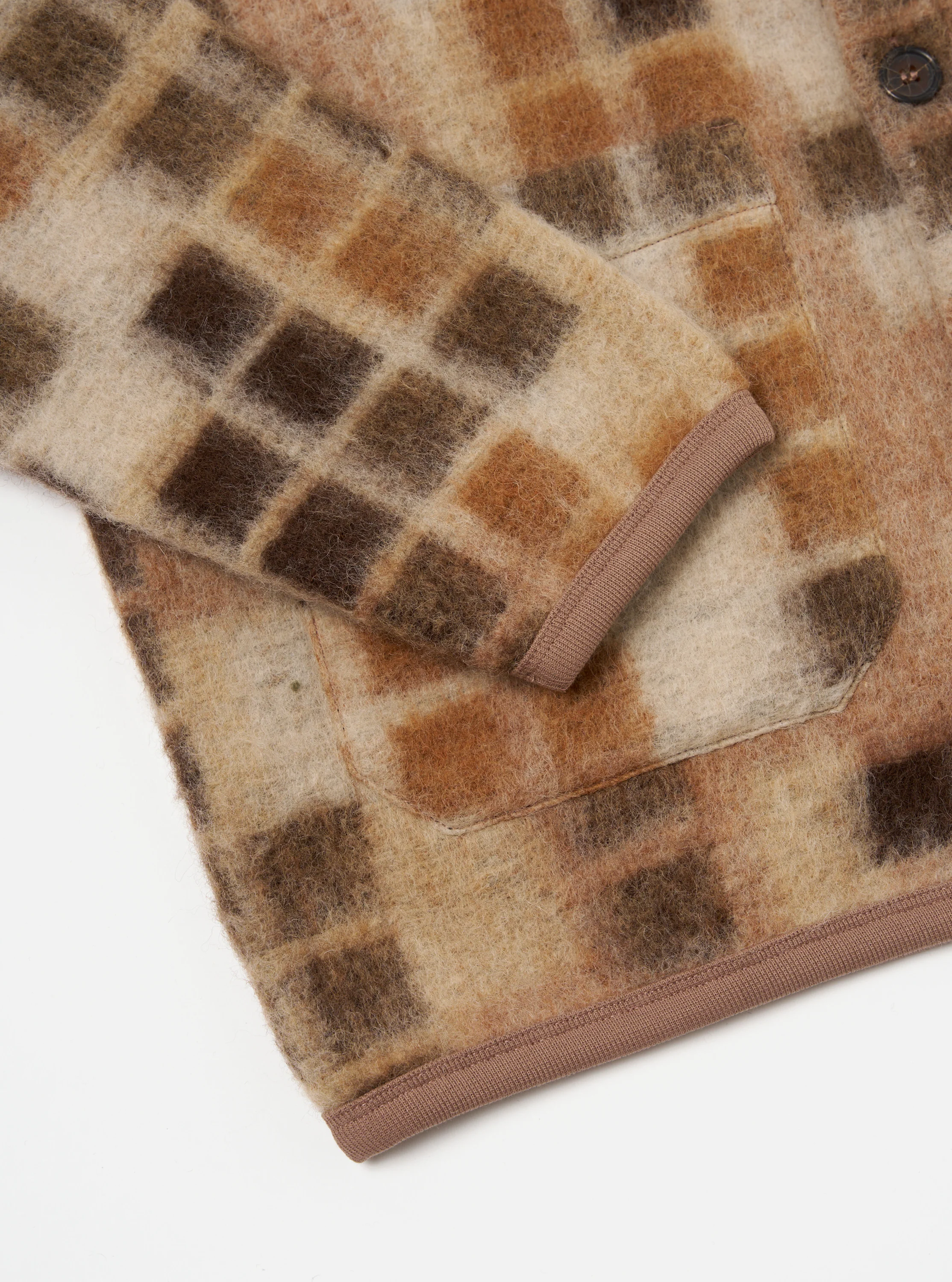 Sand Mosaic Fleece Cardigan - Image 6