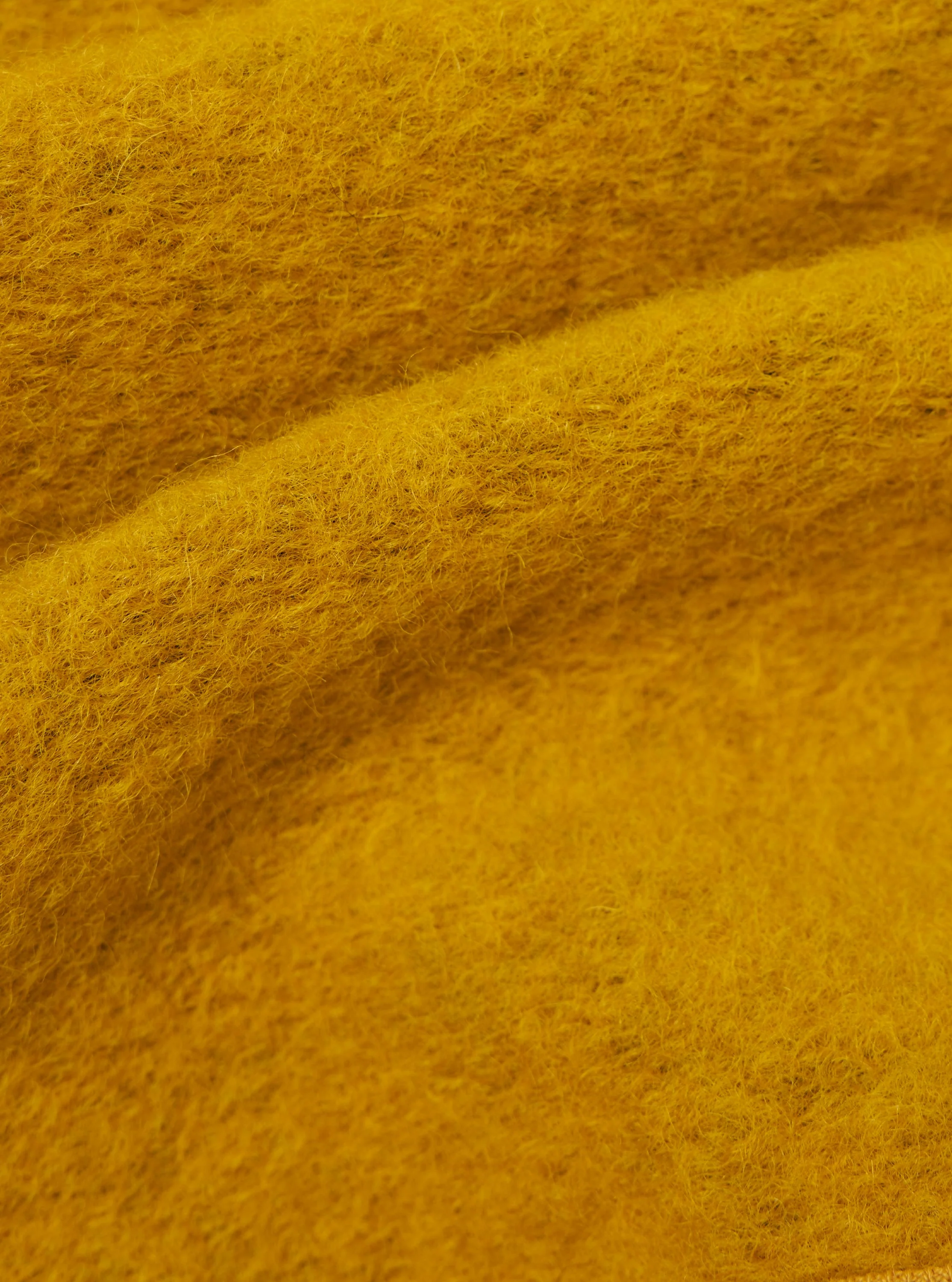 Yellow Wool Fleece Cardigan - Image 4