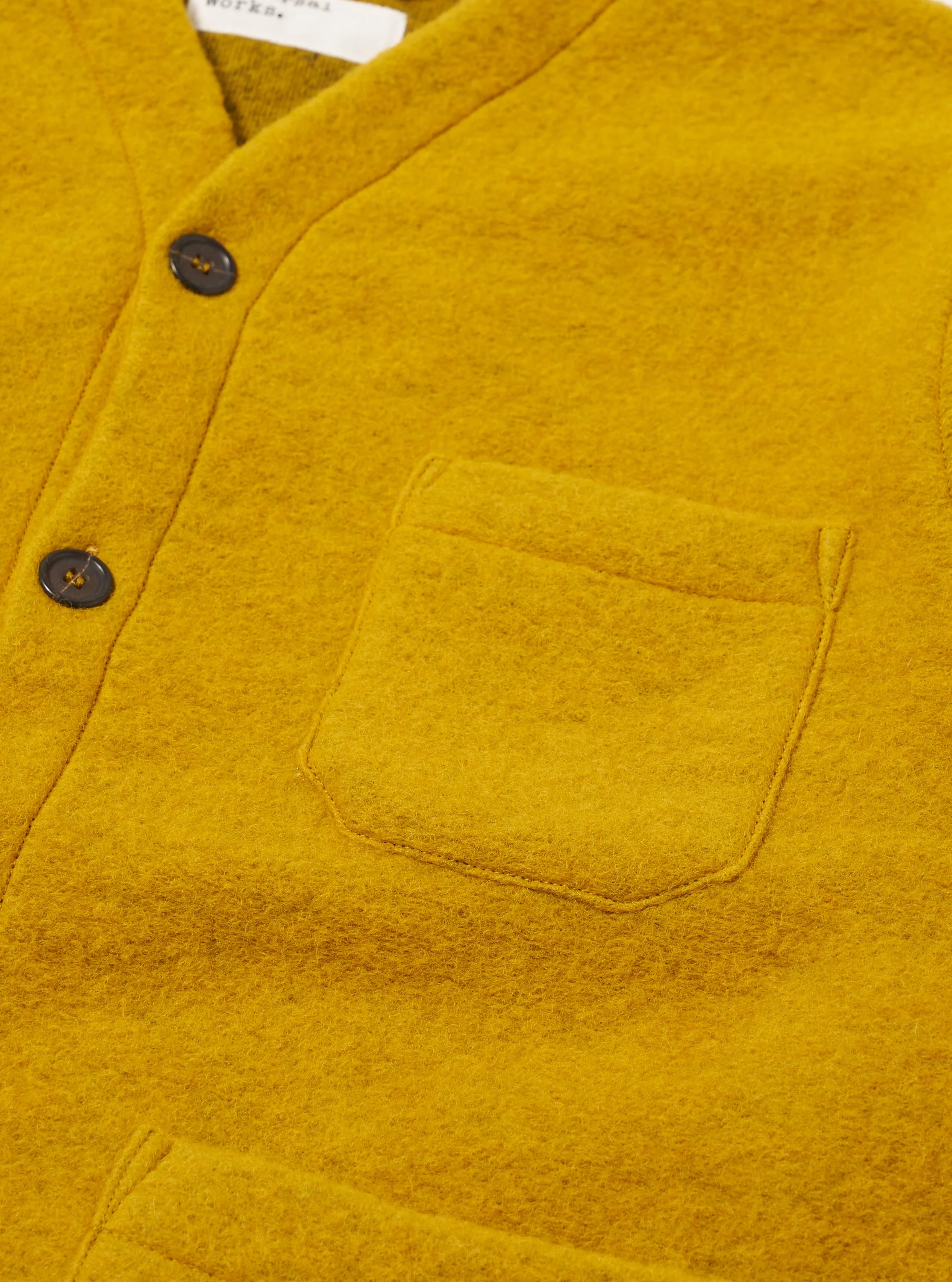 Yellow Wool Fleece Cardigan - Image 7