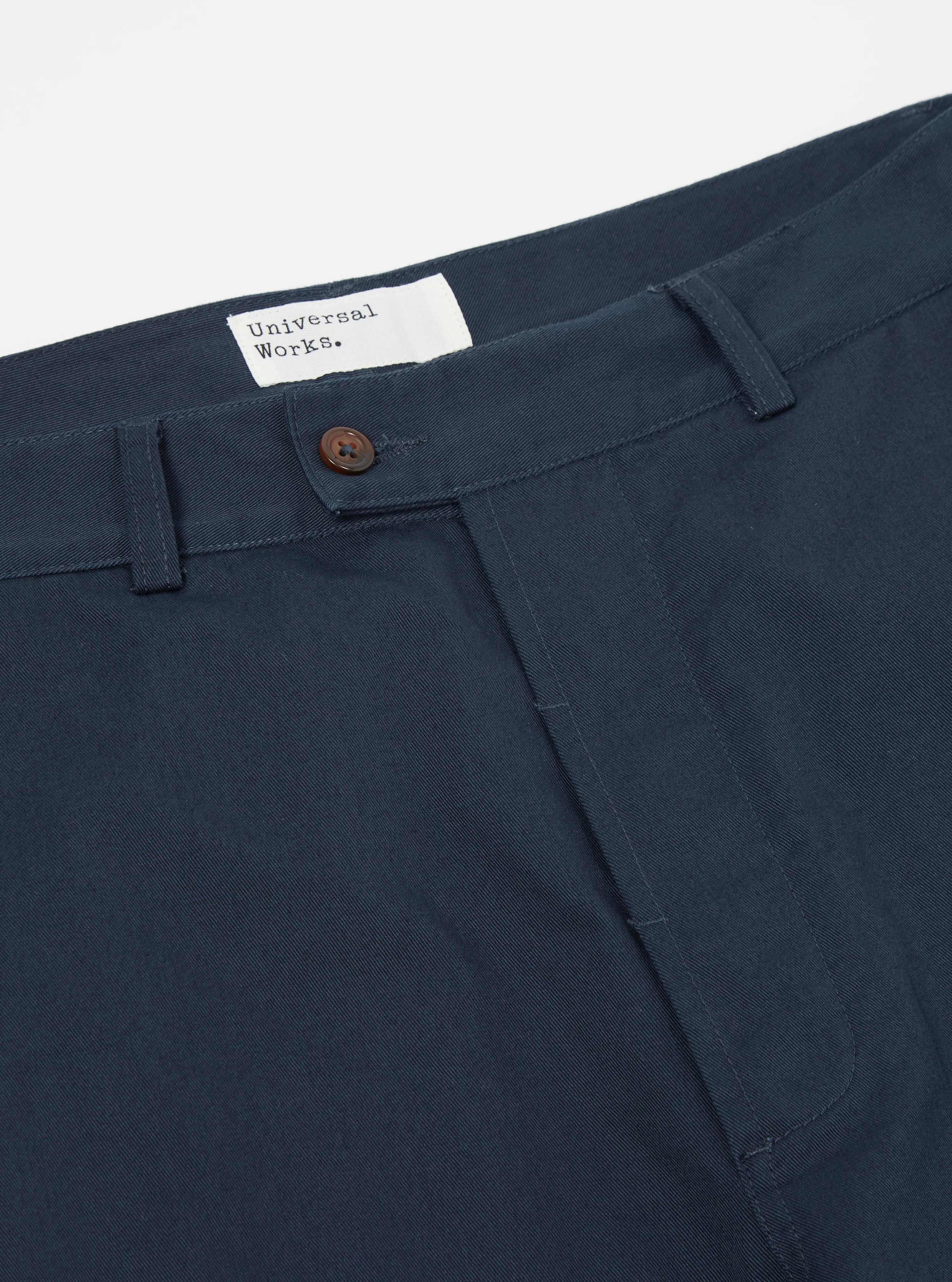 Navy Twill Curved Pant - Image 4