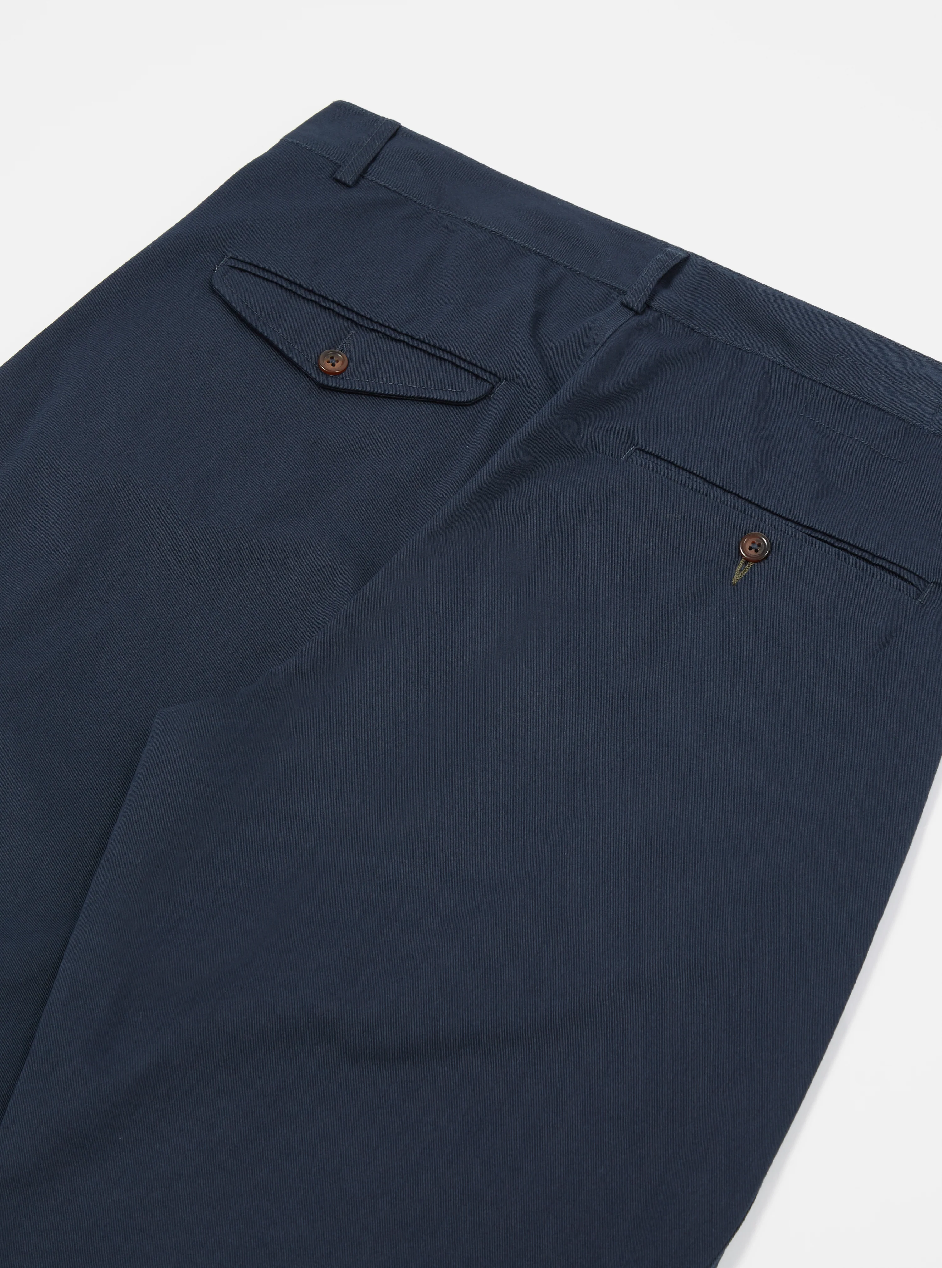 Navy Twill Curved Pant - Image 6