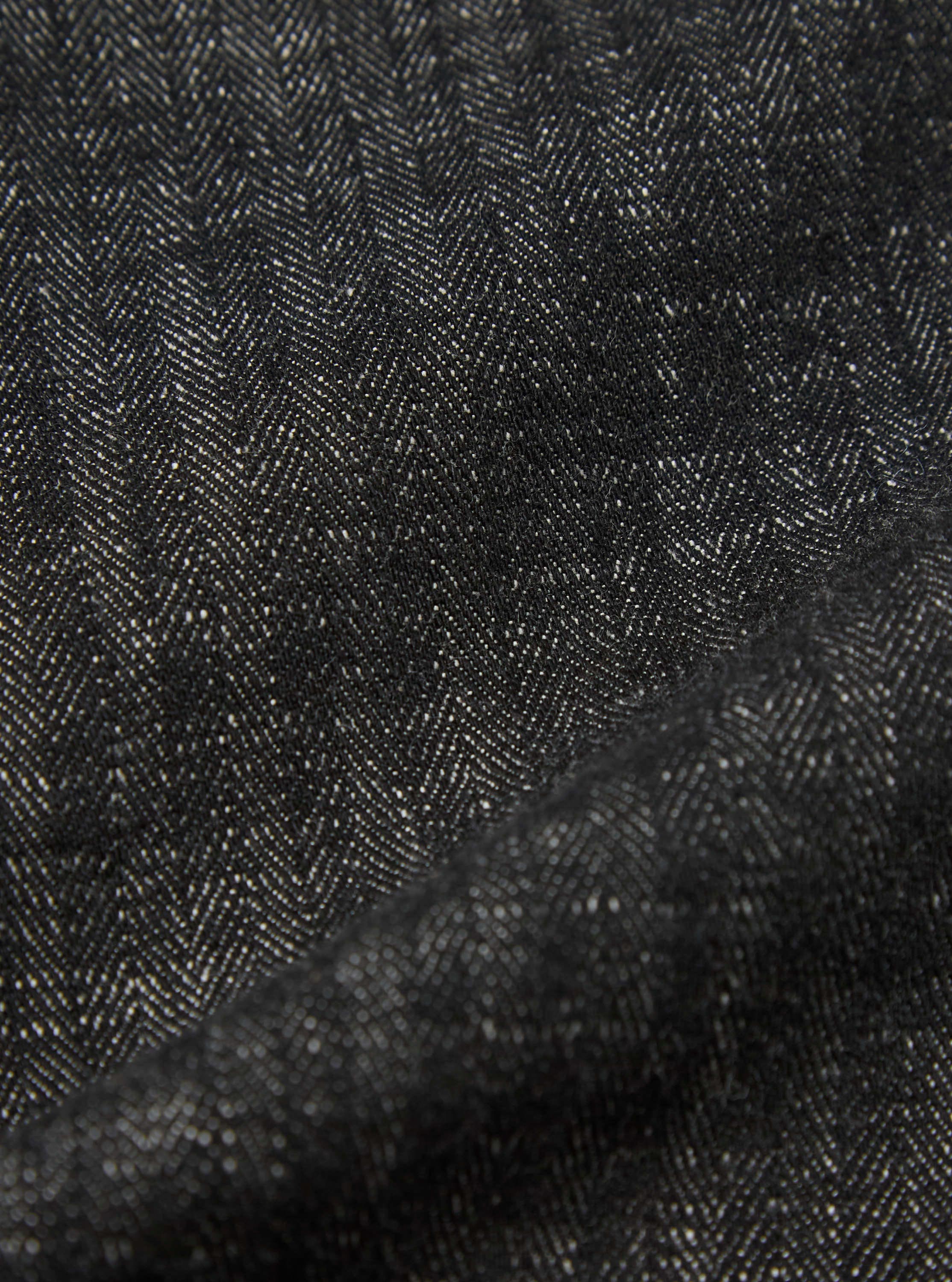 Black Italian Cotton Denim Duke Pant - Image 3
