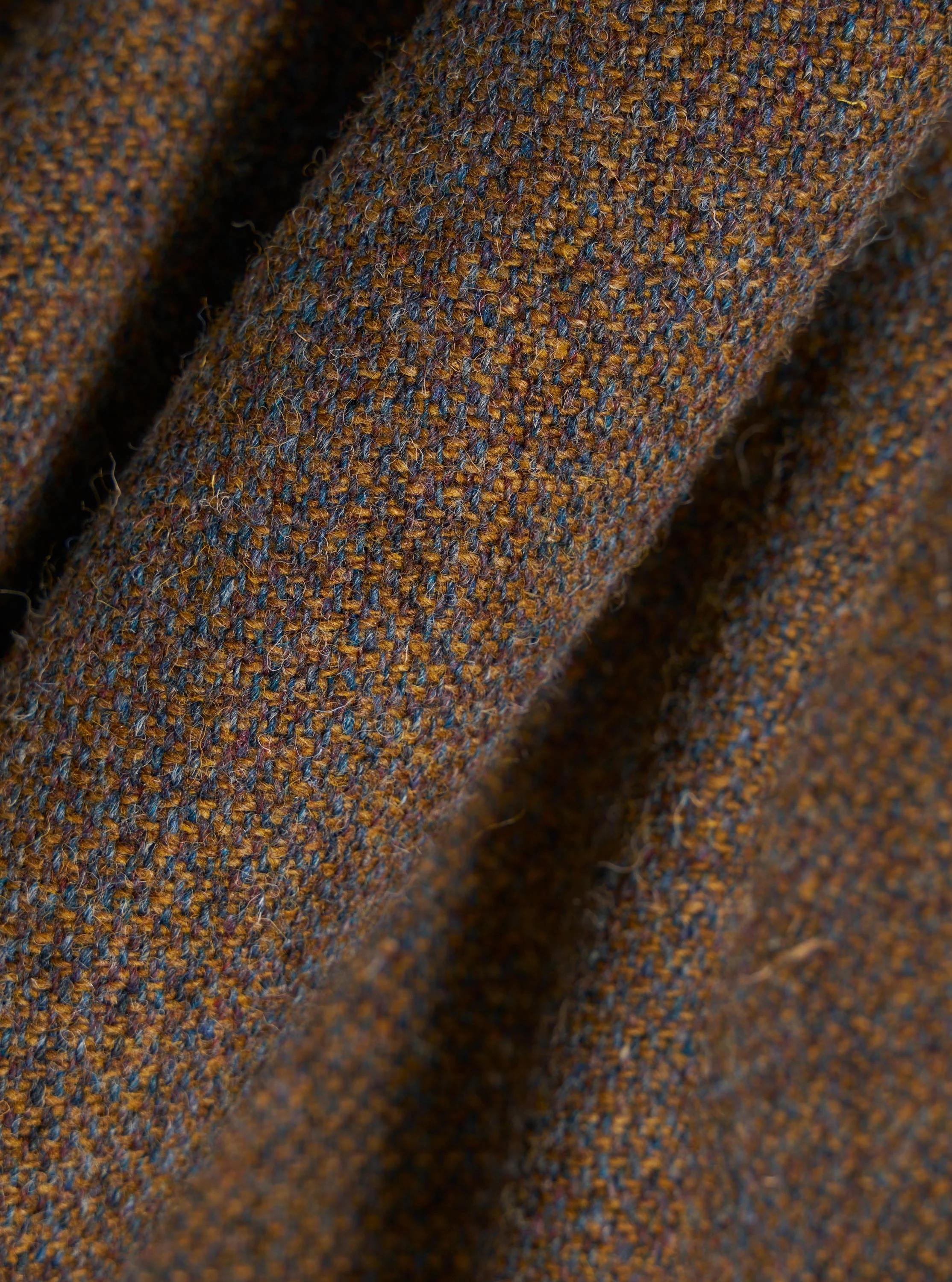 Gold Harris Tweed Plaid Easy Jacket - Image 4