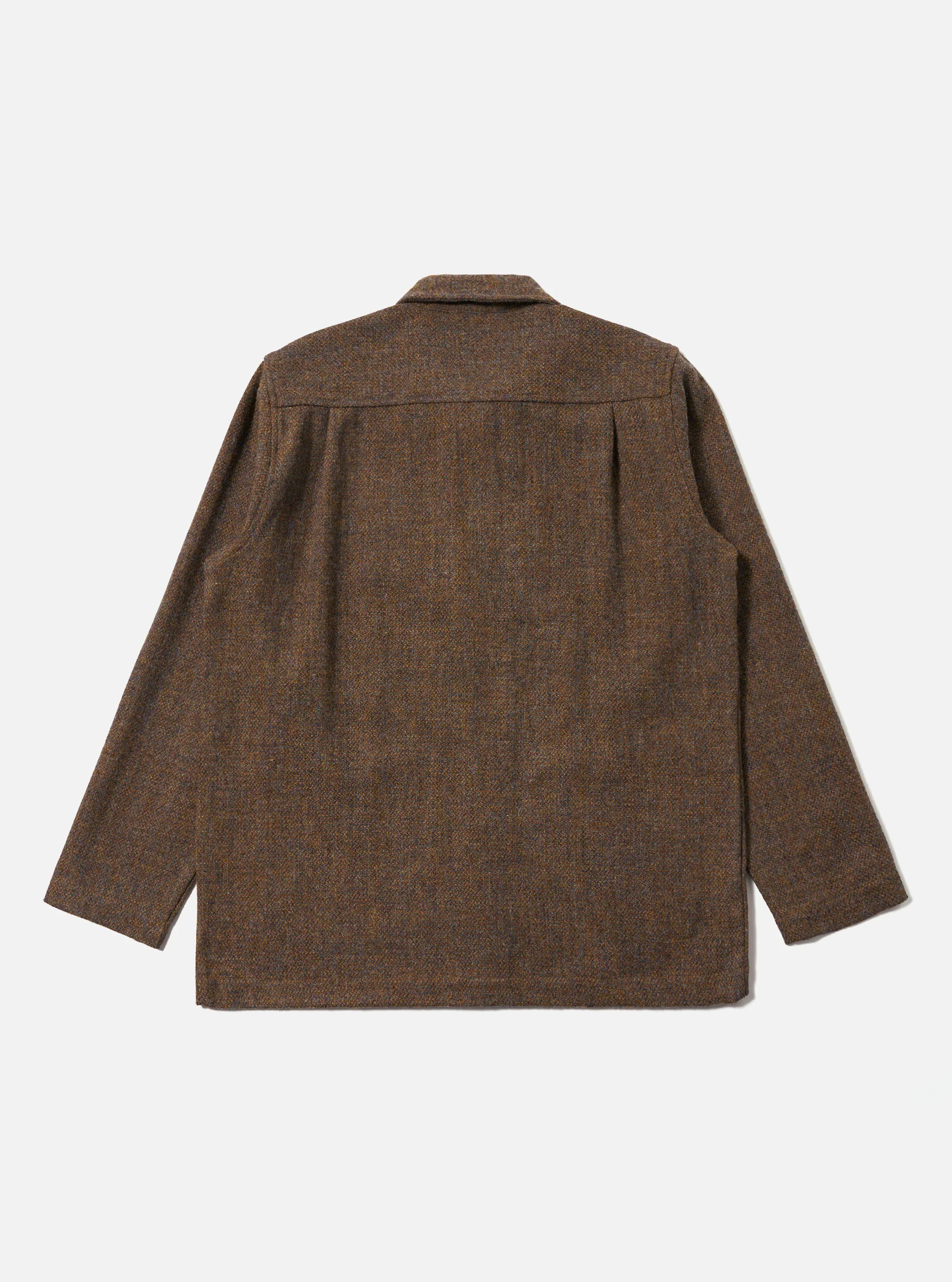 Gold Harris Tweed Plaid Easy Jacket - Image 5