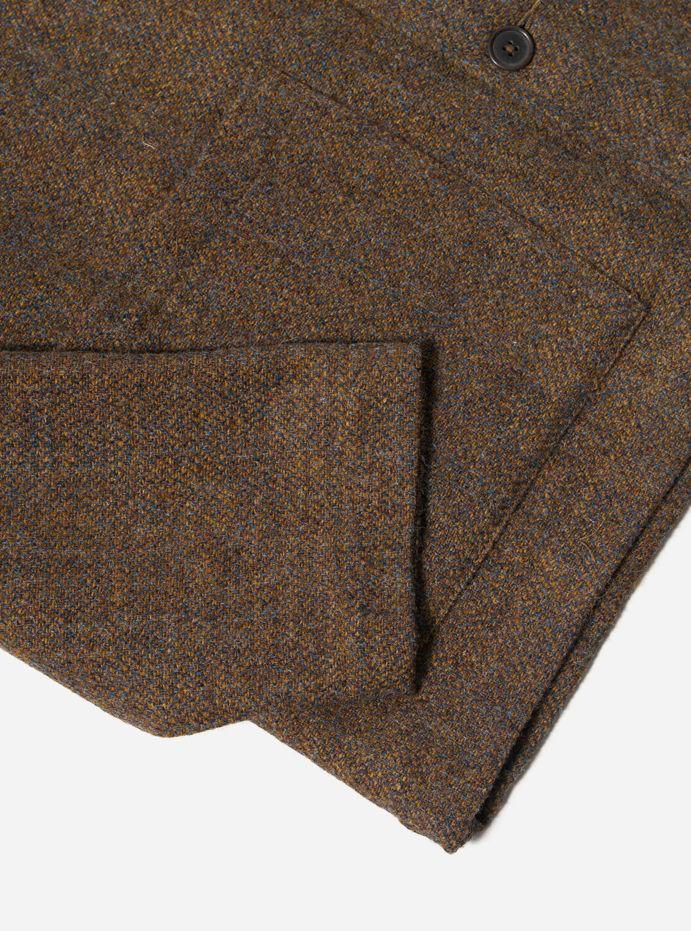 Gold Harris Tweed Plaid Easy Jacket - Image 8