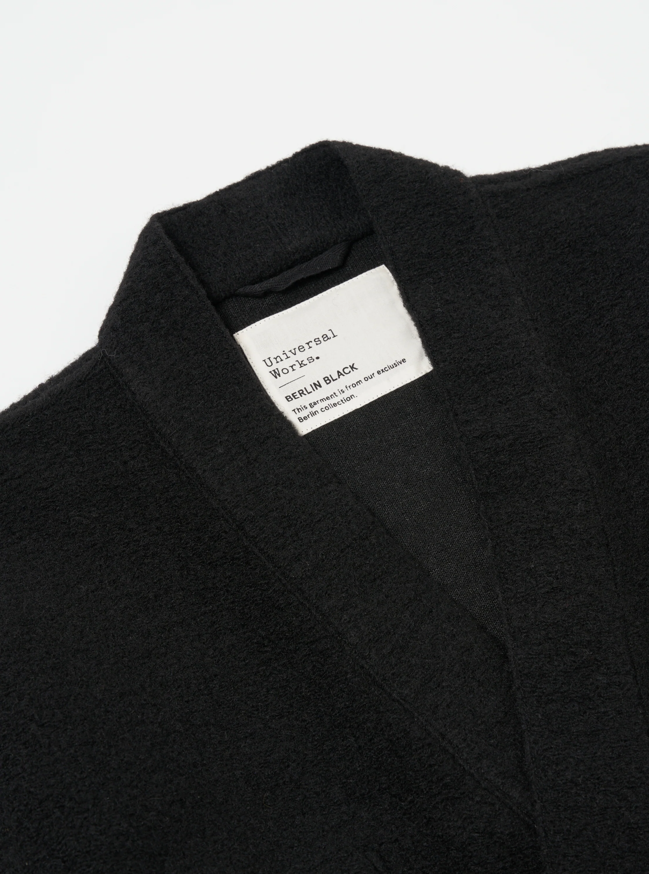 Black Wool Fleece Kyoto Work Jacket - Image 4