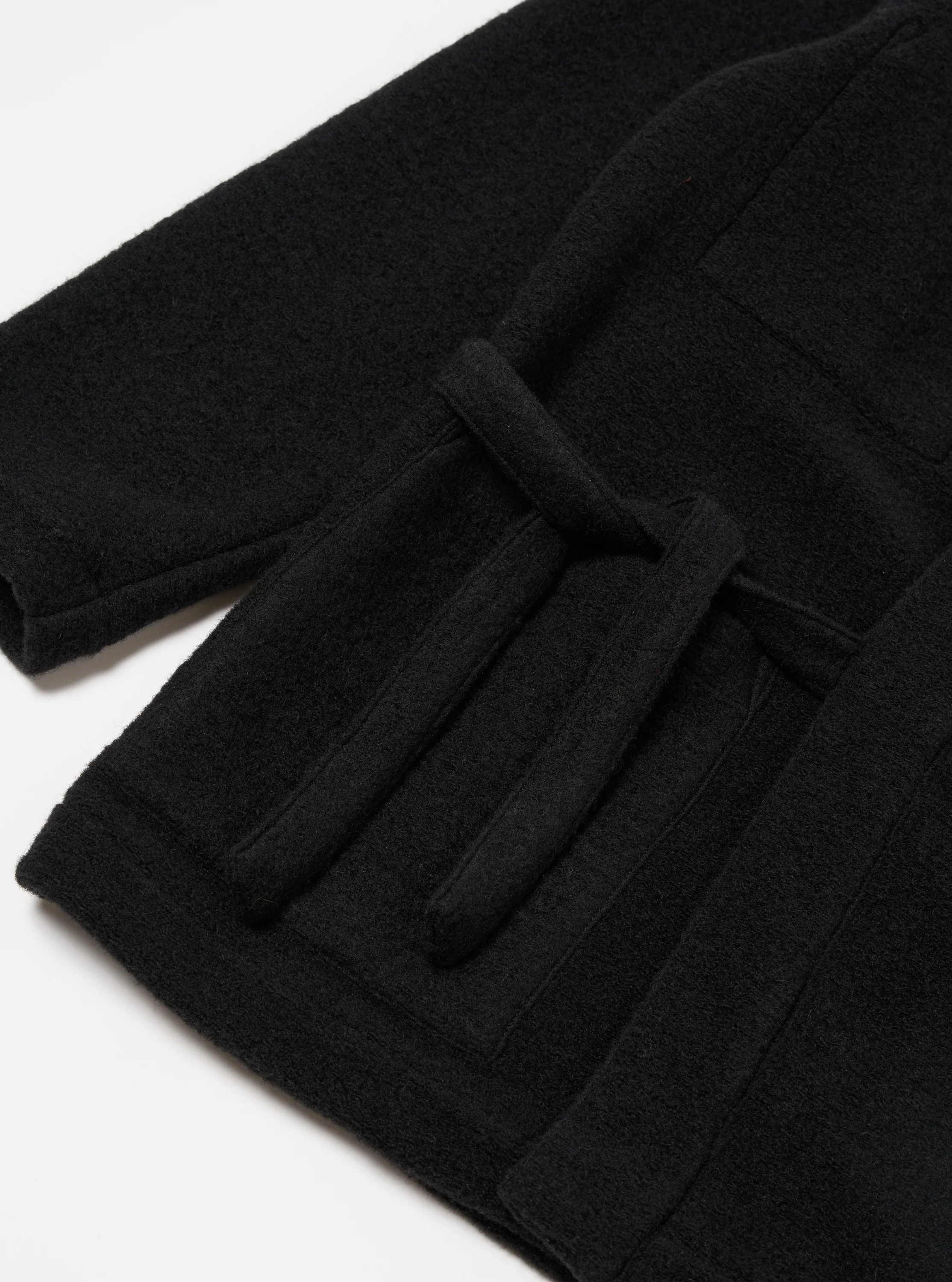 Black Wool Fleece Kyoto Work Jacket - Image 5