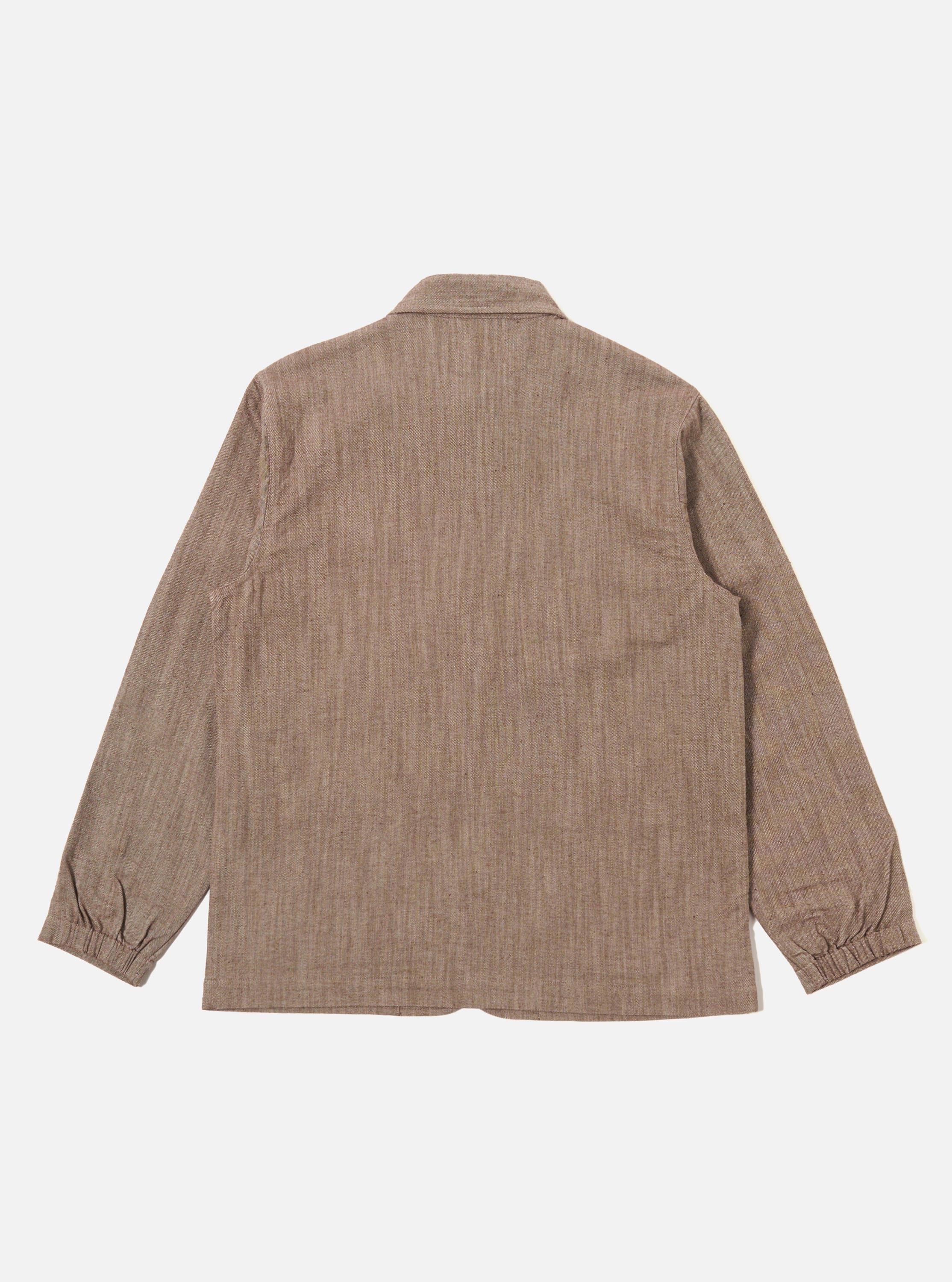 Brown Vintage Twill Weave Labour Jacket - Image 3