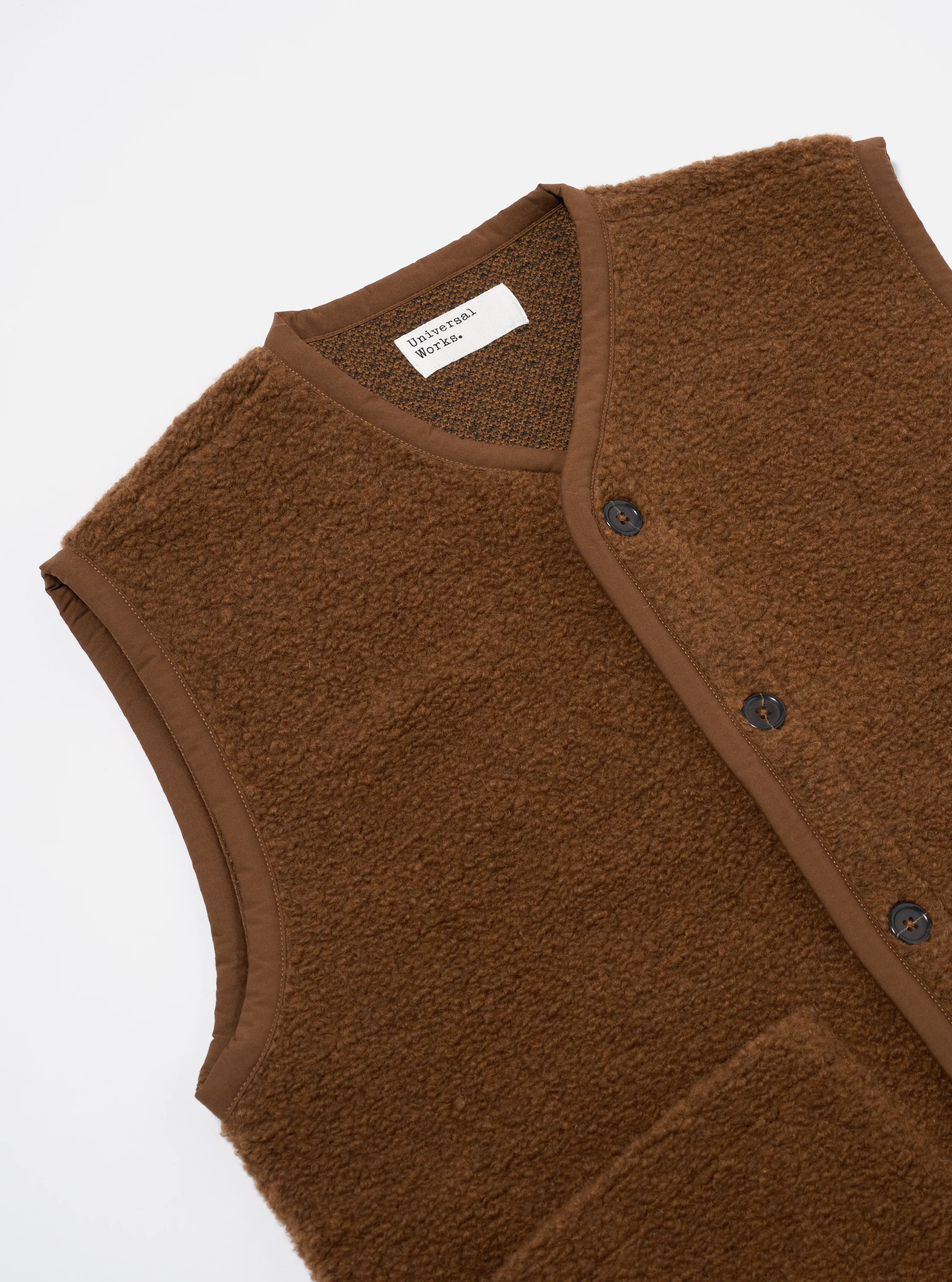 Brown Alvar Fleece Lancaster Gilet - Image 7