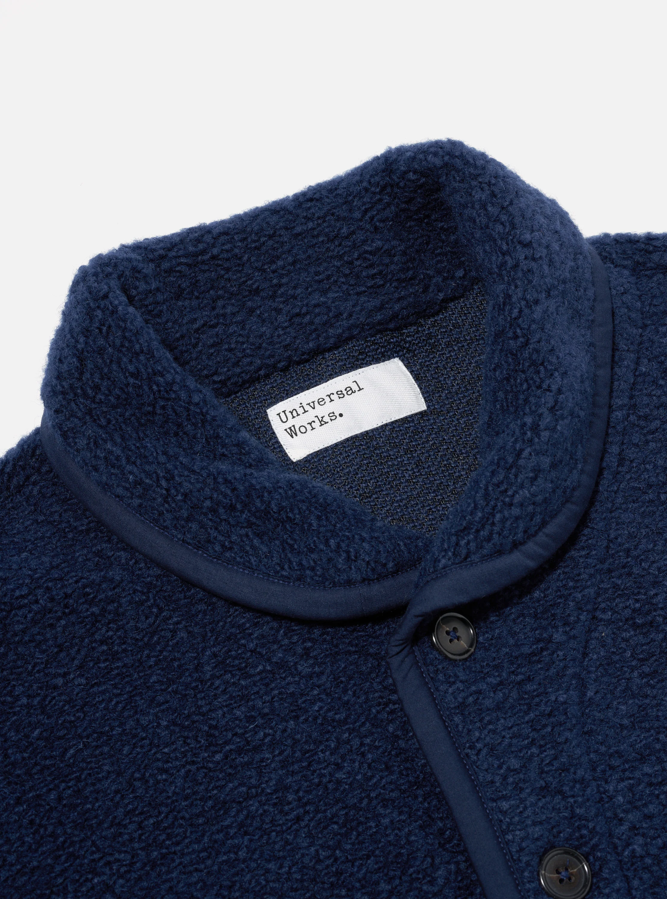 Navy Alvar Fleece Lancaster Jacket - Image 5