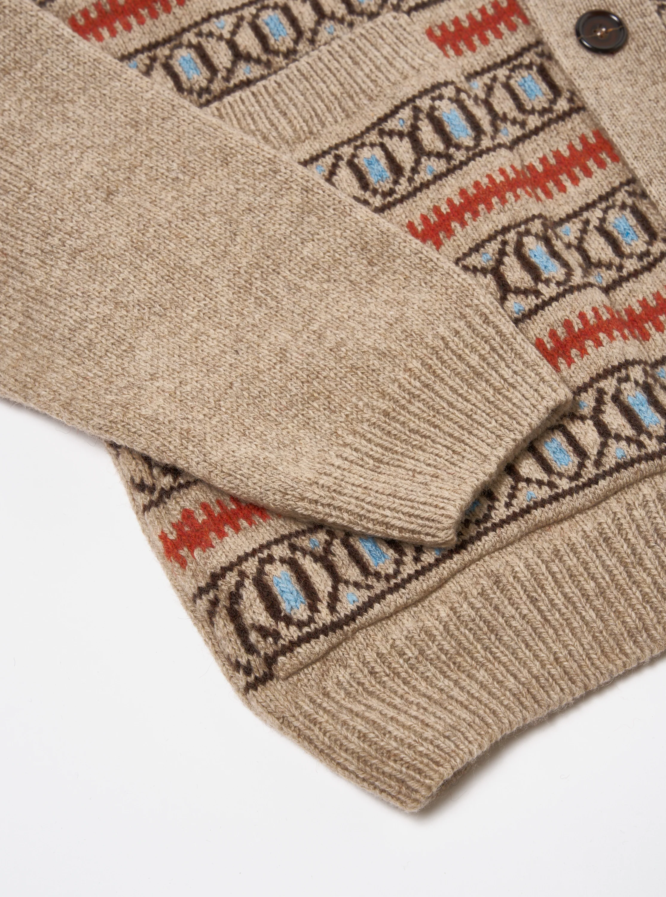 Oatmeal Eco Wool Langdale Cardigan - Image 6