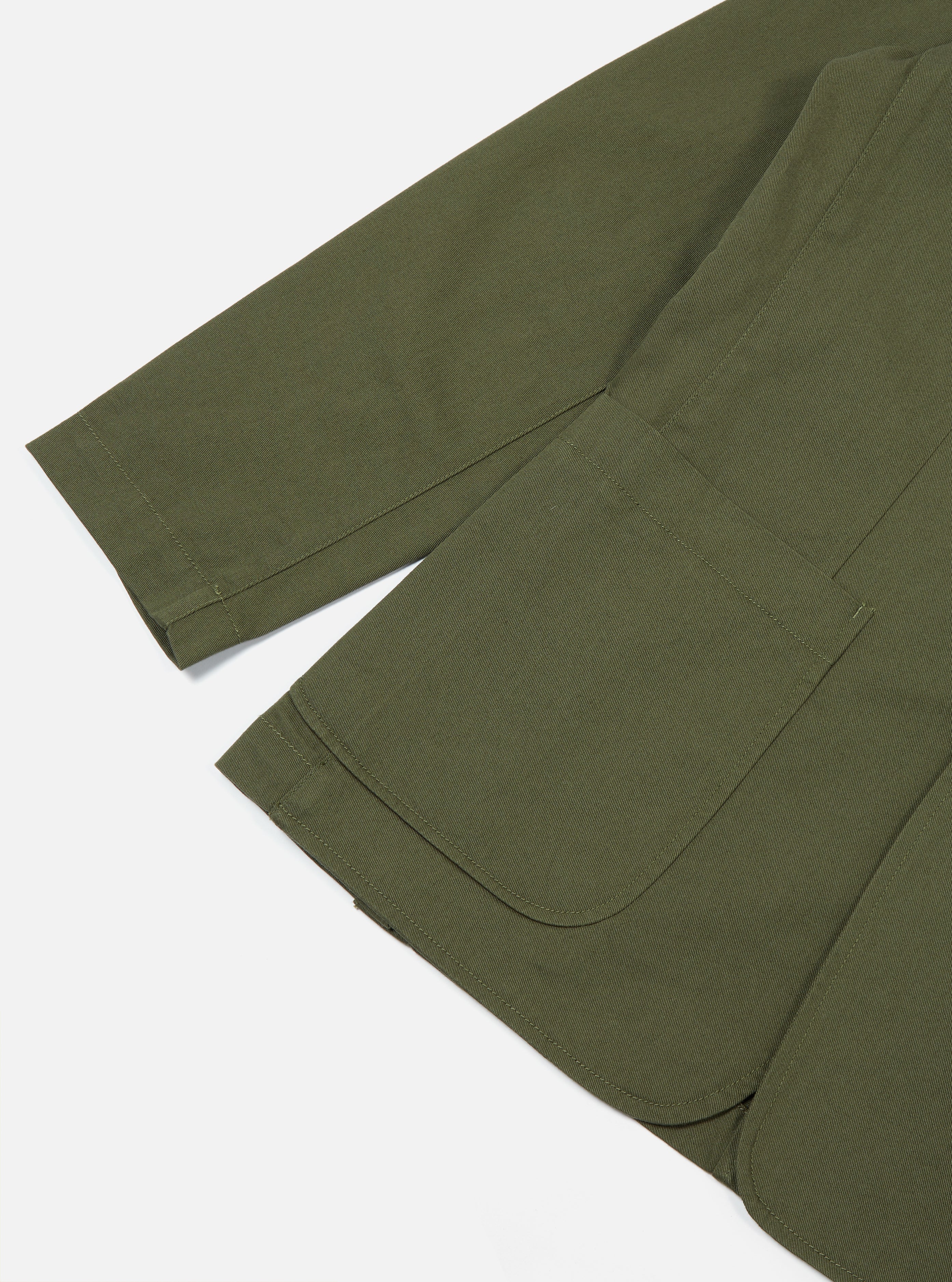 Light Olive Twill London Jacket - Image 7