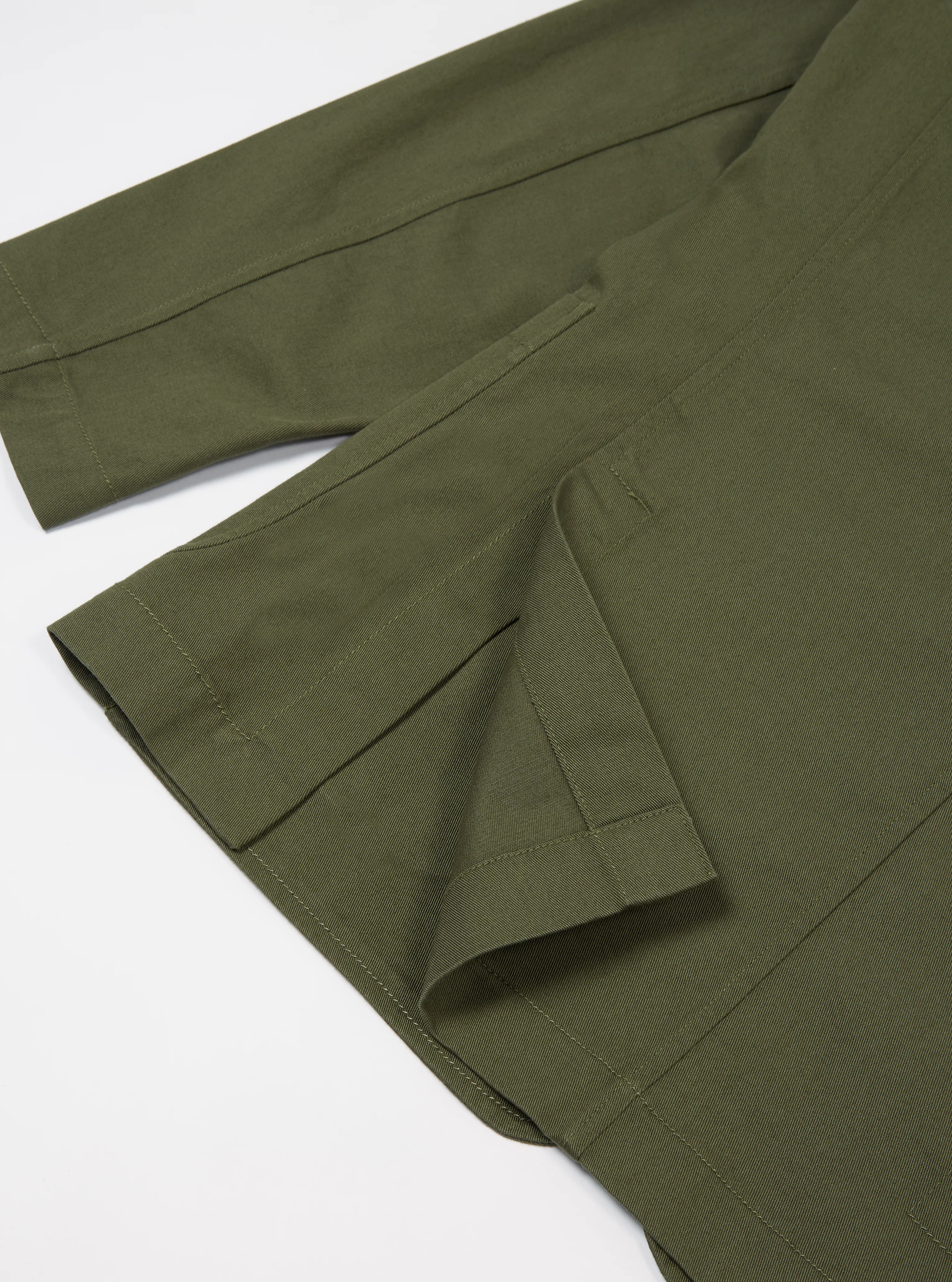 Light Olive Twill London Jacket - Image 8