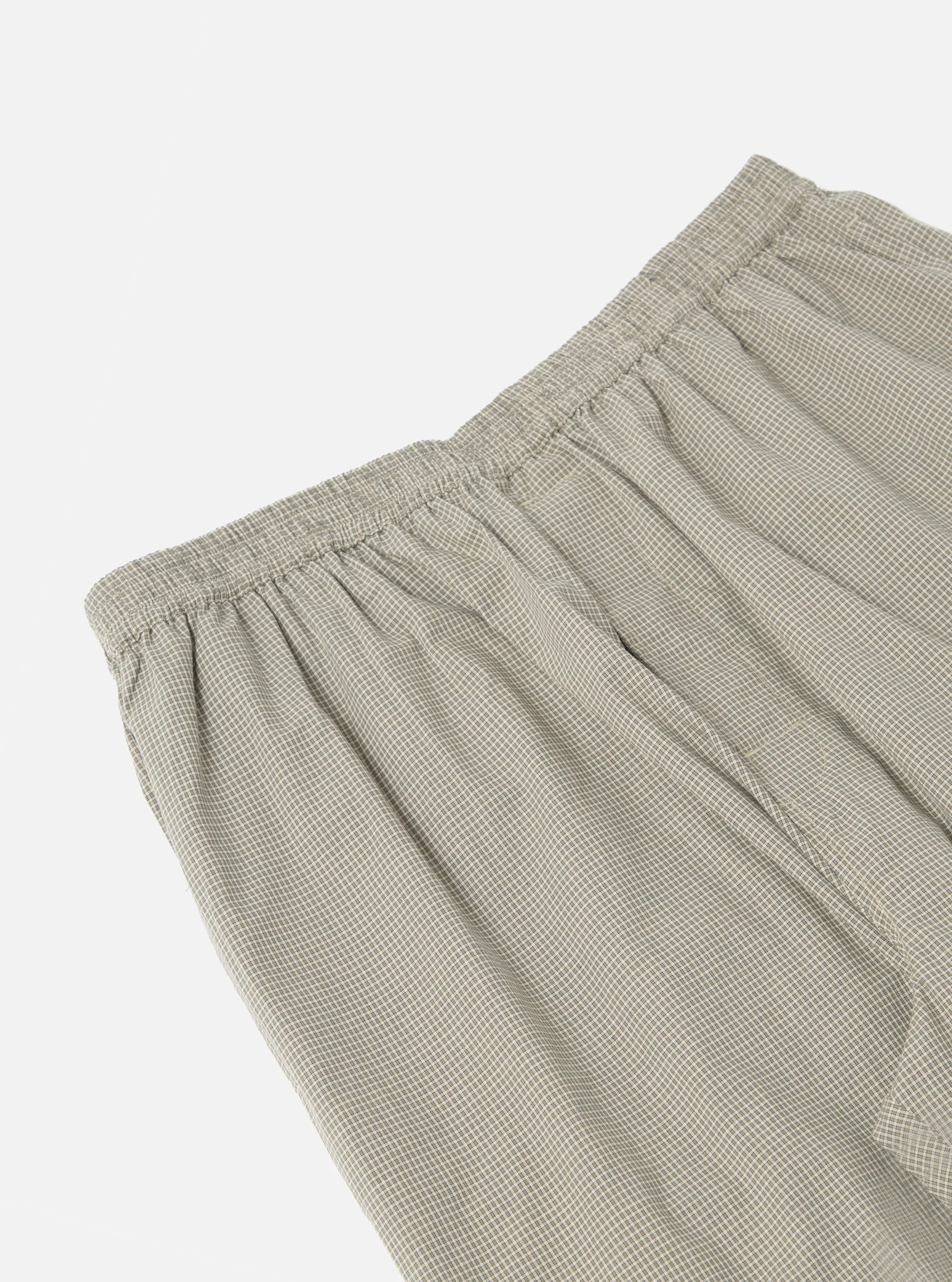 Green Tiny Check Long Pyjama Set - Image 11