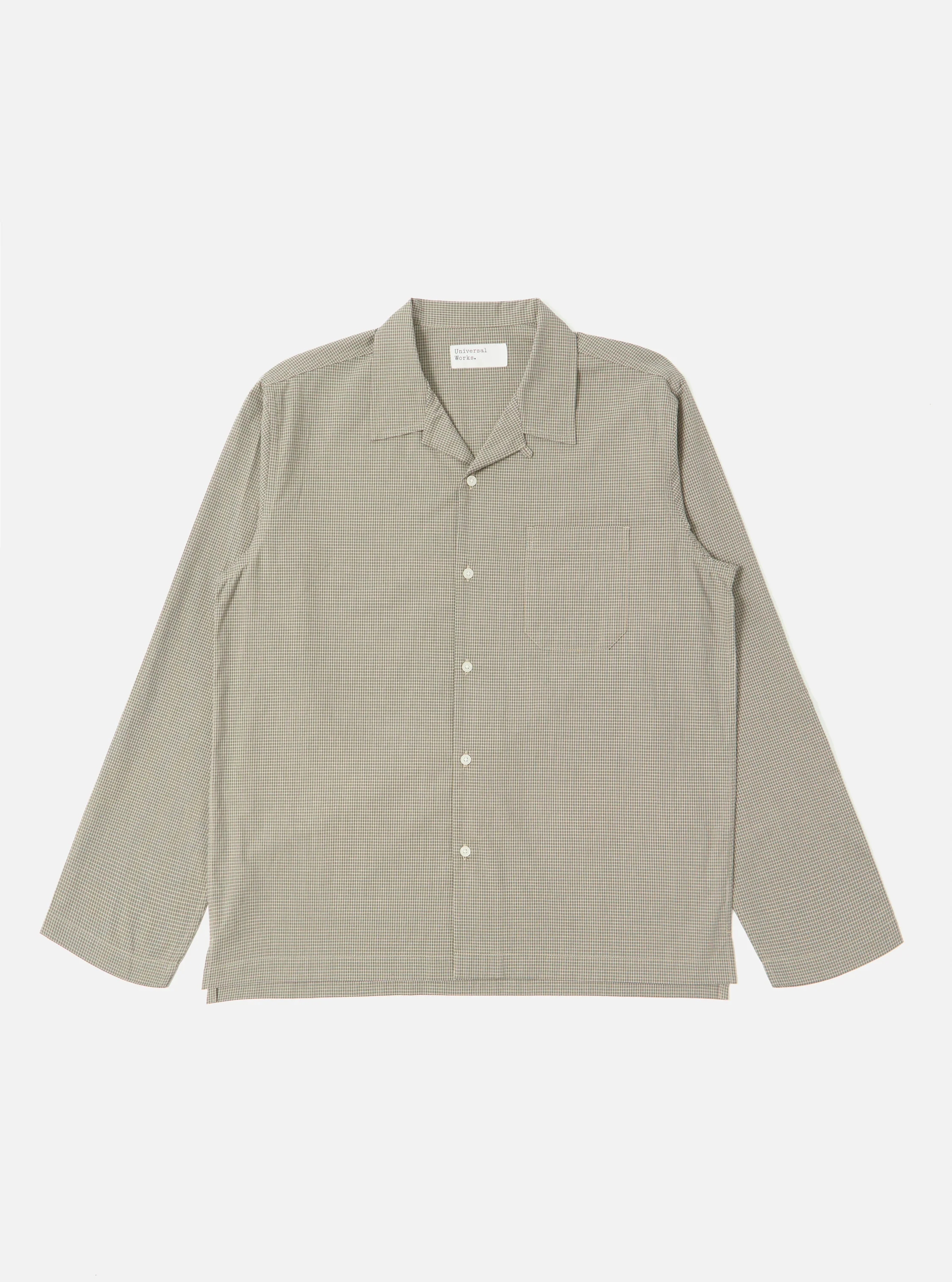 Green Tiny Check Long Pyjama Set - Image 3