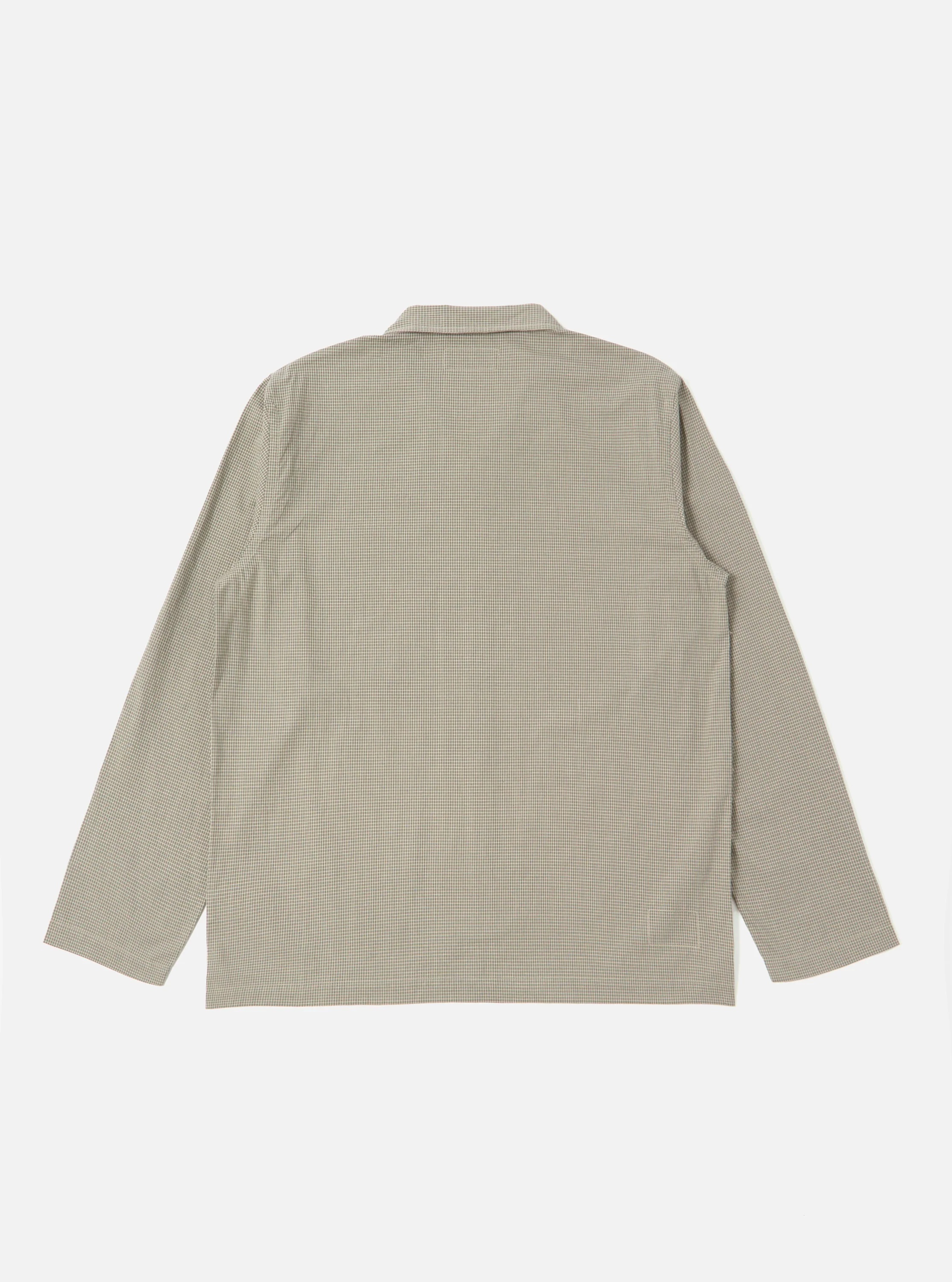 Green Tiny Check Long Pyjama Set - Image 4