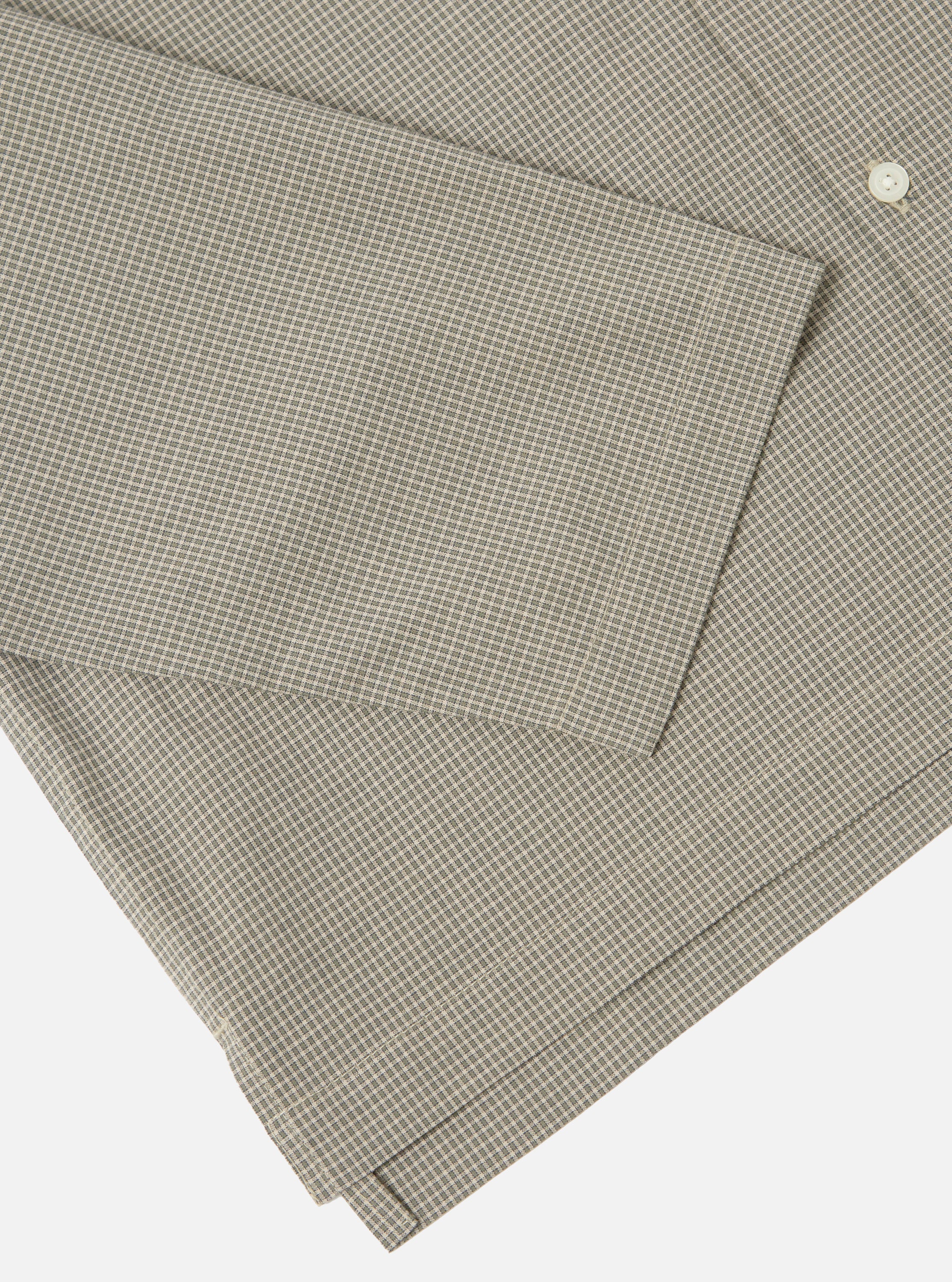 Green Tiny Check Long Pyjama Set - Image 8