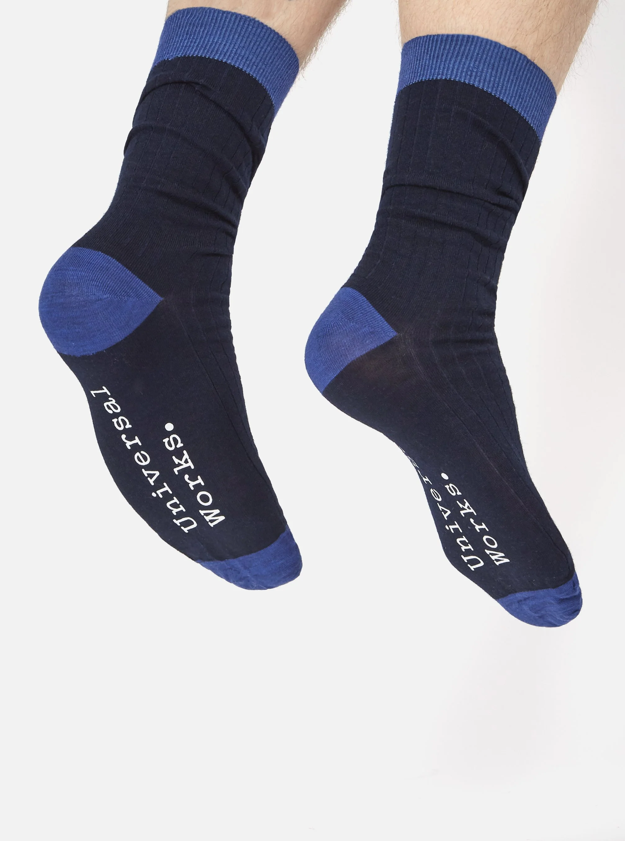 Navy Merino Merino Classic Sock - Image 3