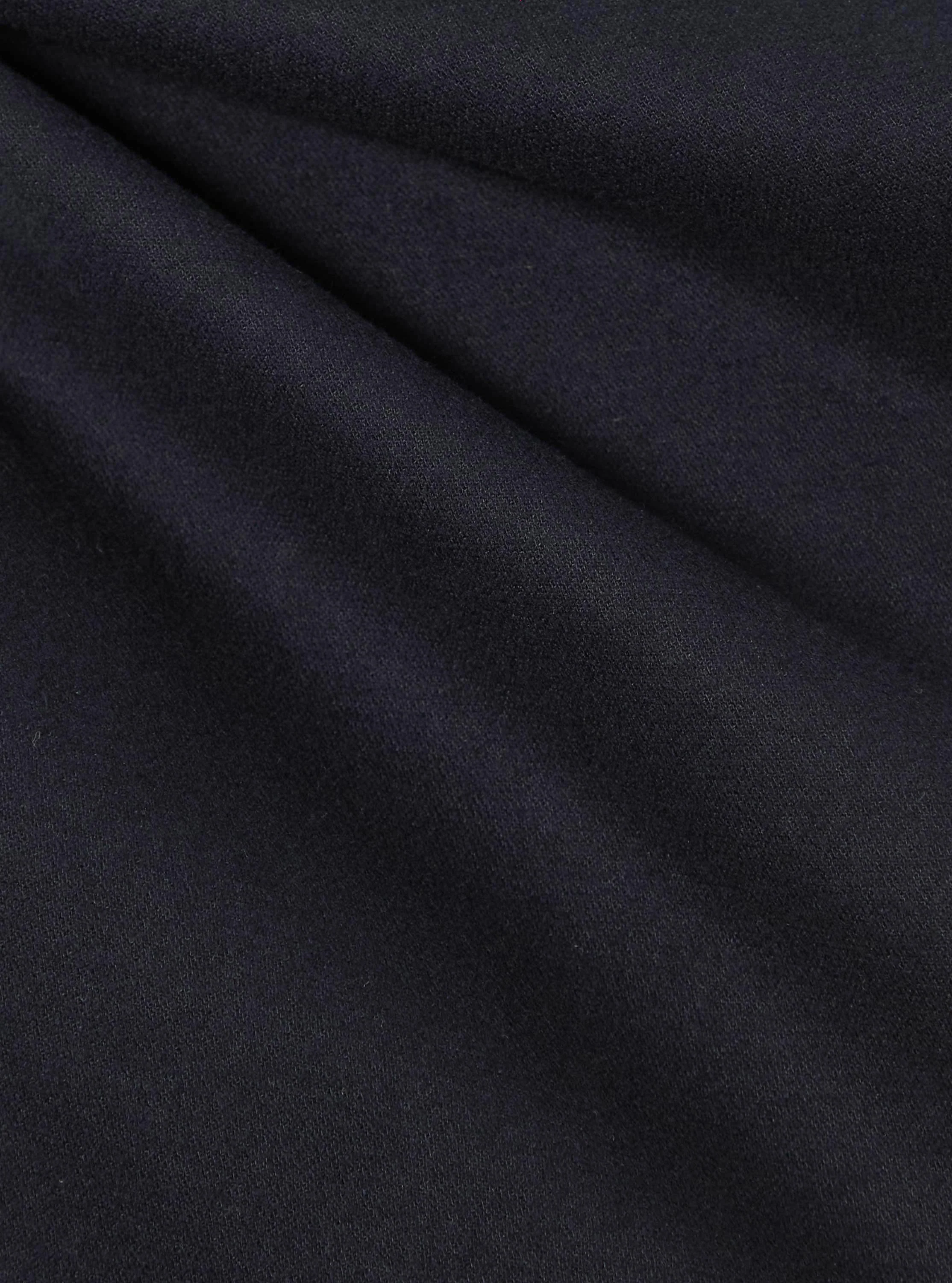 Navy Brushed Moleskin Military Chino - Image 4