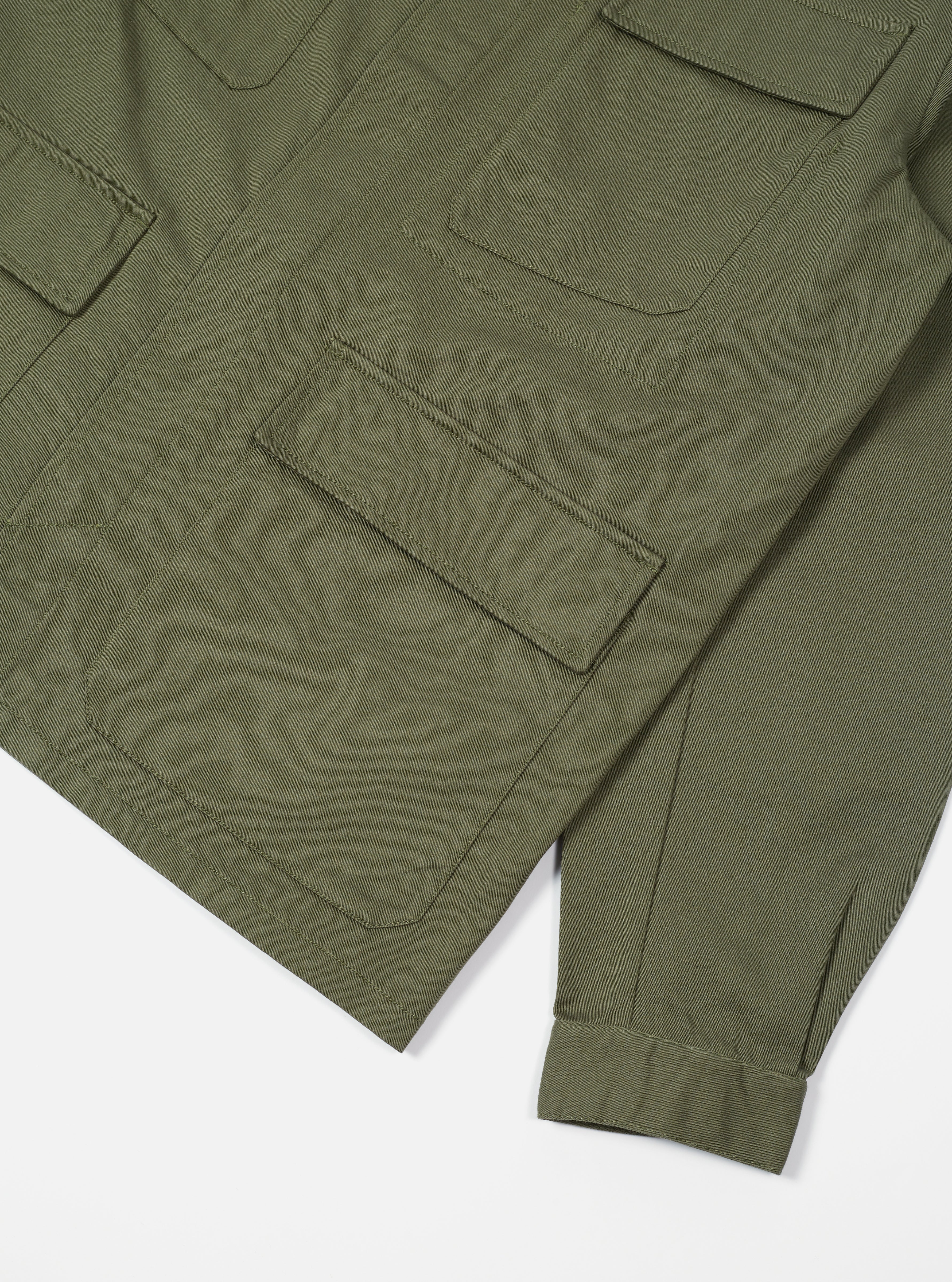 Light Olive Twill MW Fatigue Jacket - Image 7